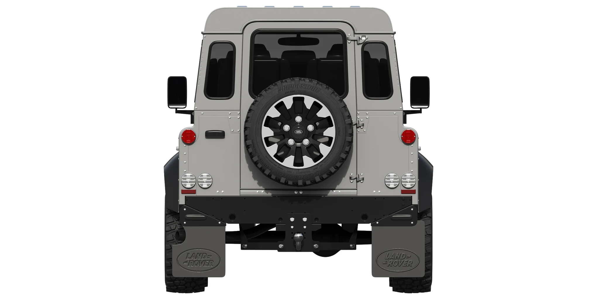 Land Rover Defender Works V8 4 Door 2018, 3D model preview 10