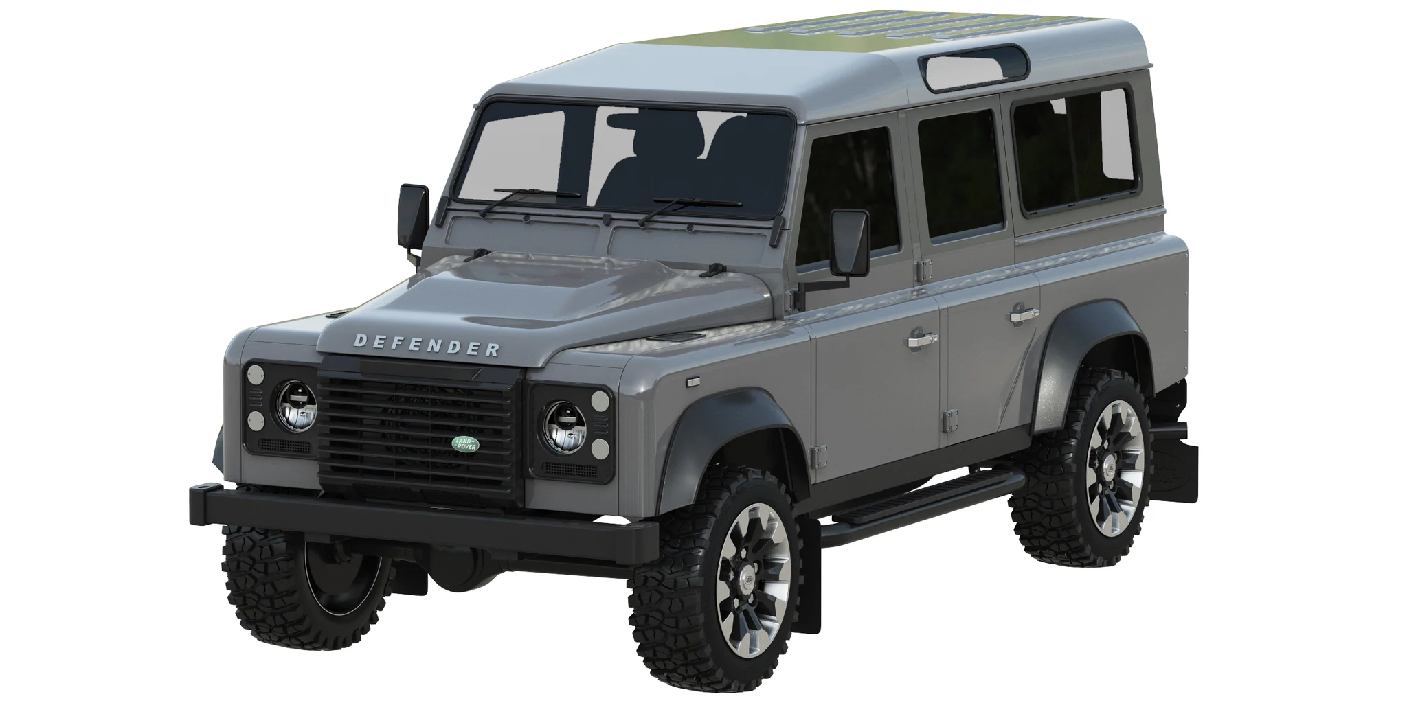 Land Rover Defender Works V8 4 Door 2018, 3D model preview 13
