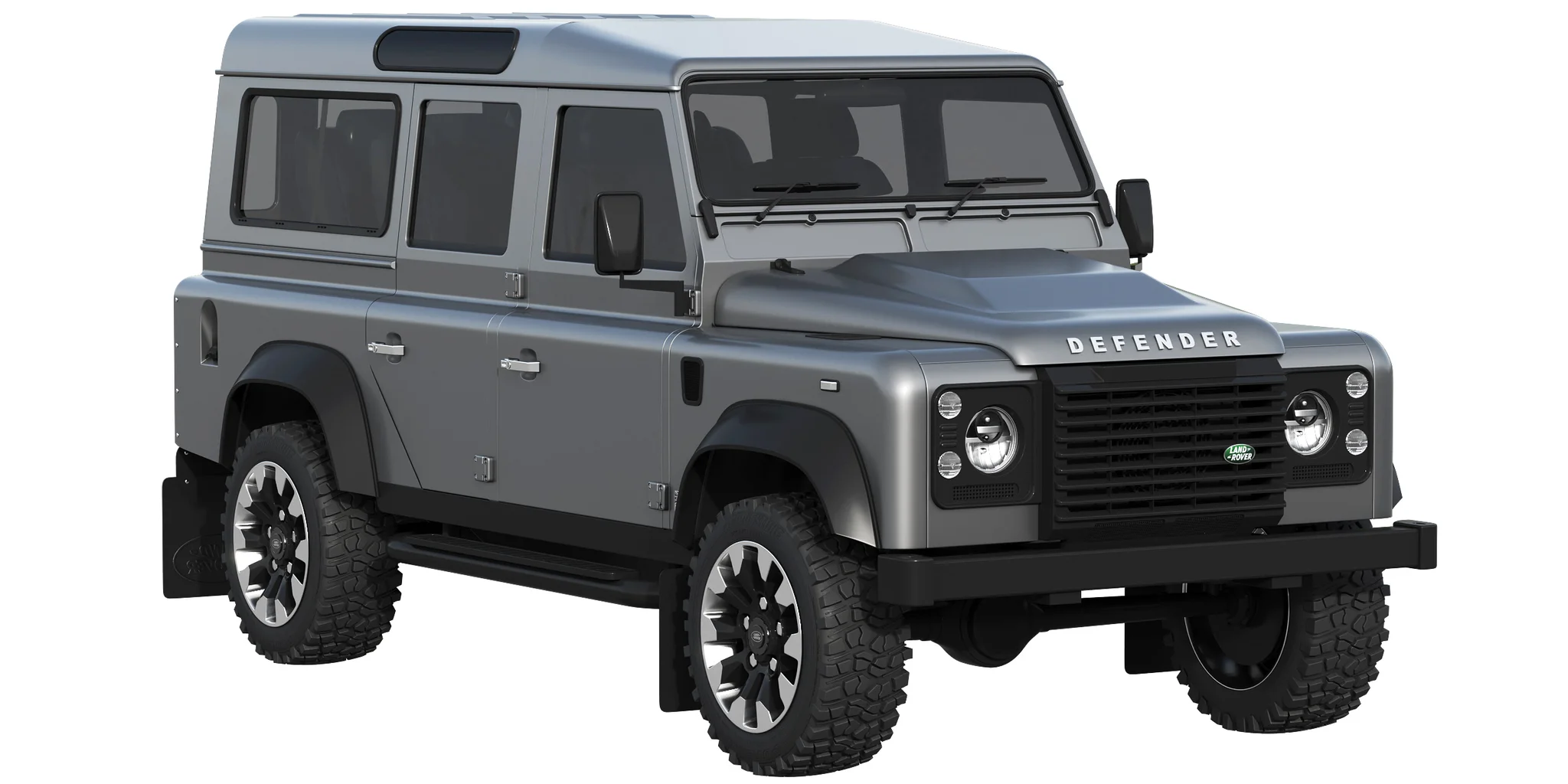 Land Rover Defender Works V8 4 Door 2018, 3D model preview 15