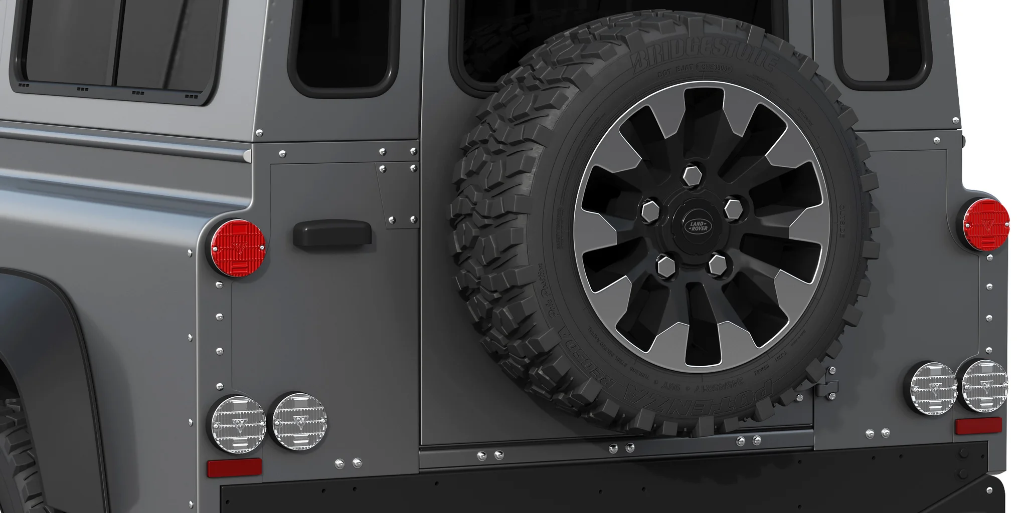 Land Rover Defender Works V8 4 Door 2018, 3D model preview 25