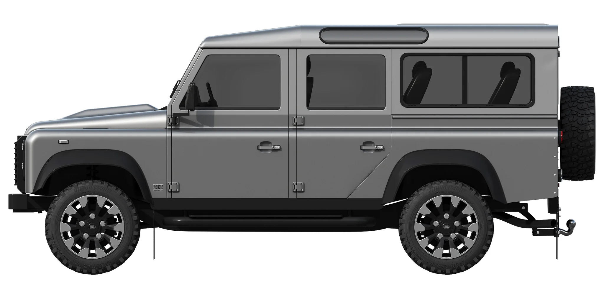 Land Rover Defender Works V8 4 Door 2018, 3D model preview 27