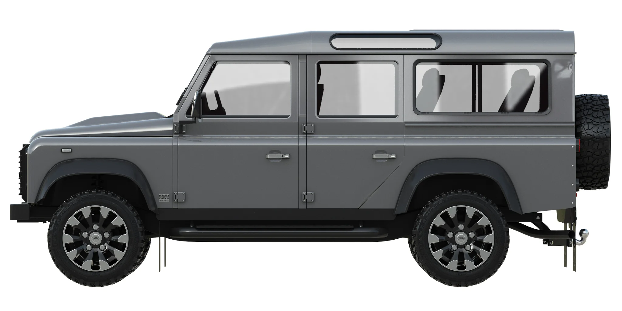 Land Rover Defender Works V8 4 Door 2018, 3D model preview 29