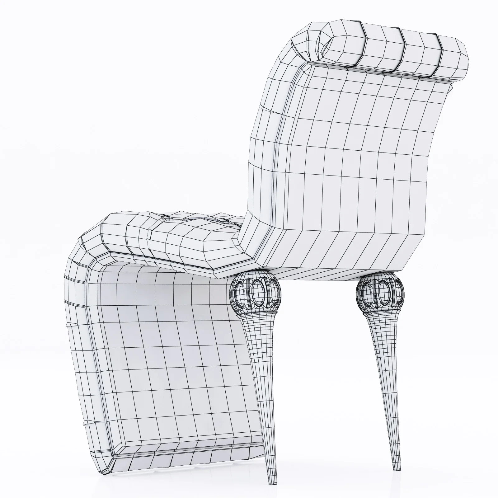 JC Passion Chocolat Chair — 3D model preview 2