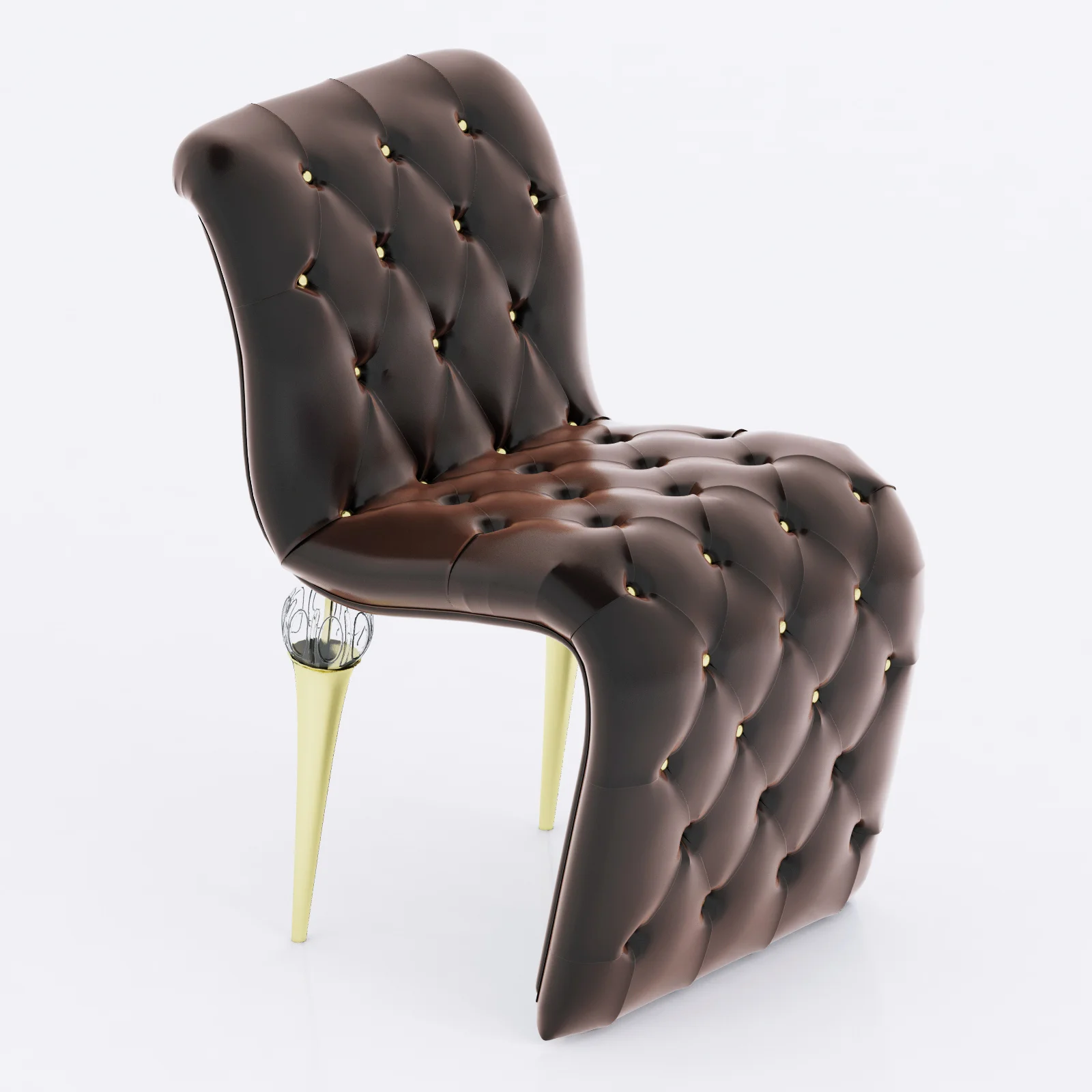 JC Passion Chocolat Chair — 3D model preview 3