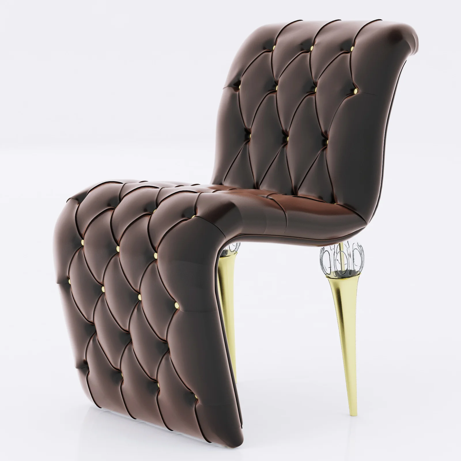 JC Passion Chocolat Chair — 3D model preview 5