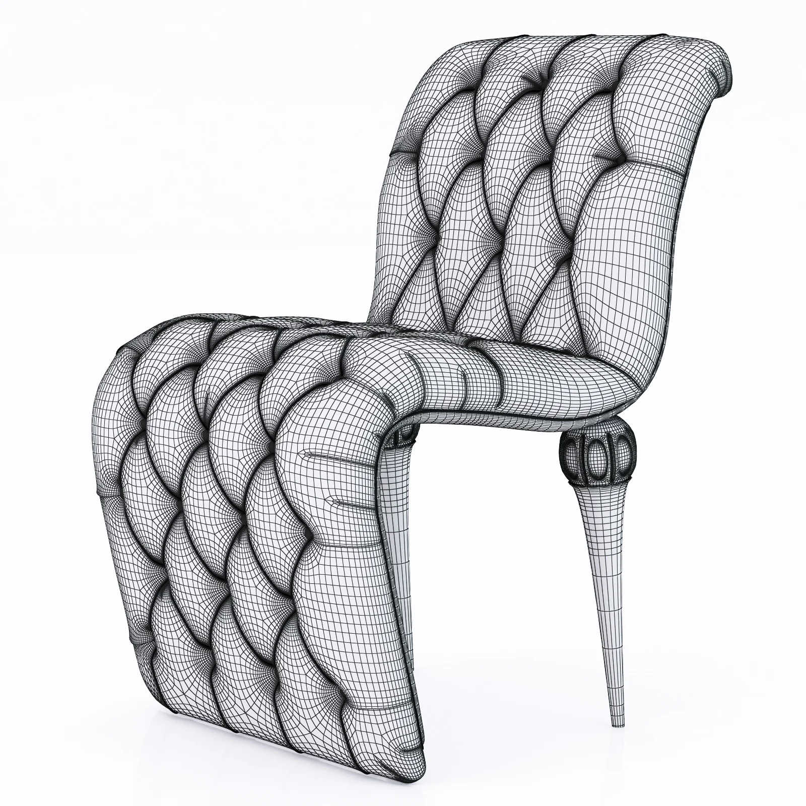 JC Passion Chocolat Chair — 3D model preview 6
