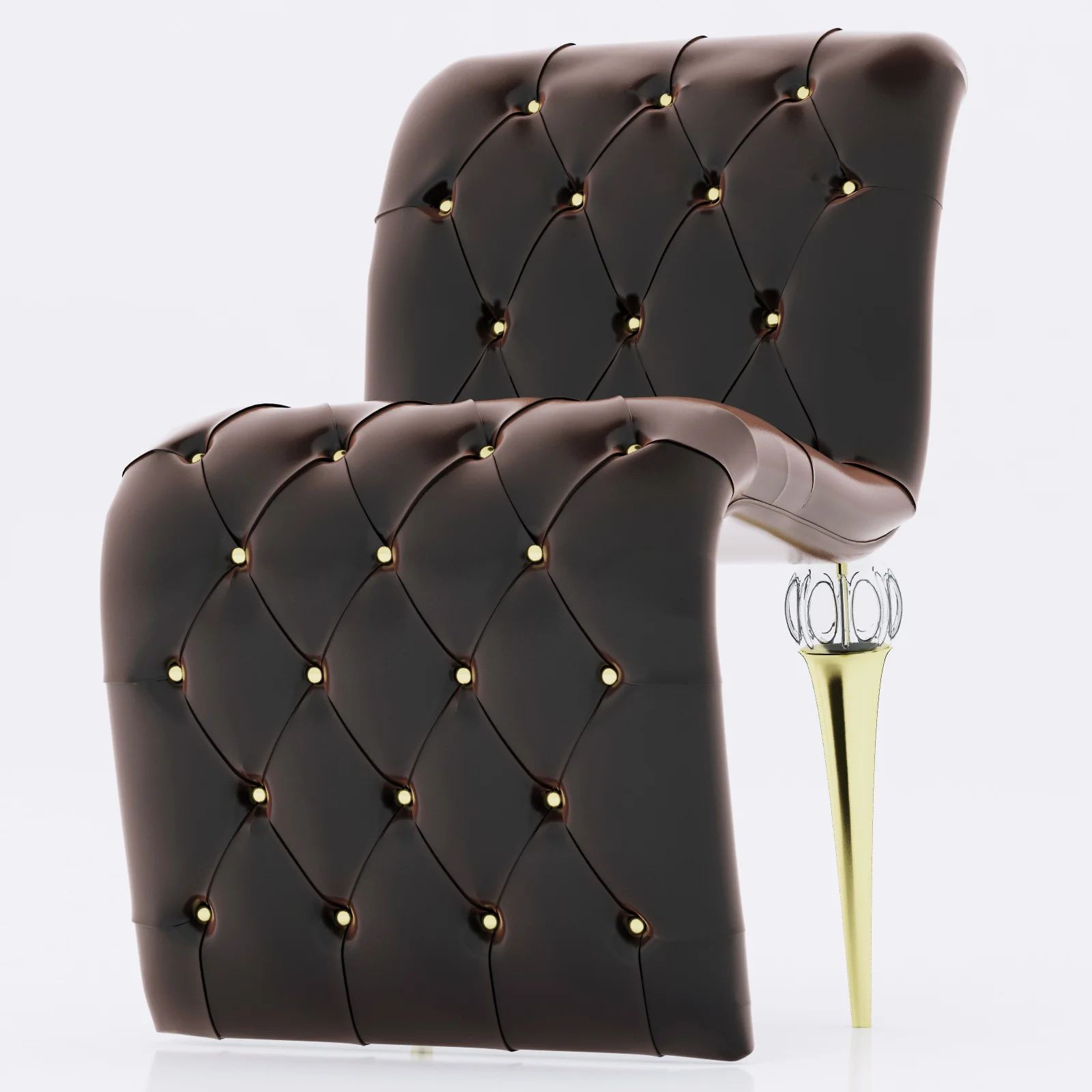 JC Passion Chocolat Chair — 3D model preview 10