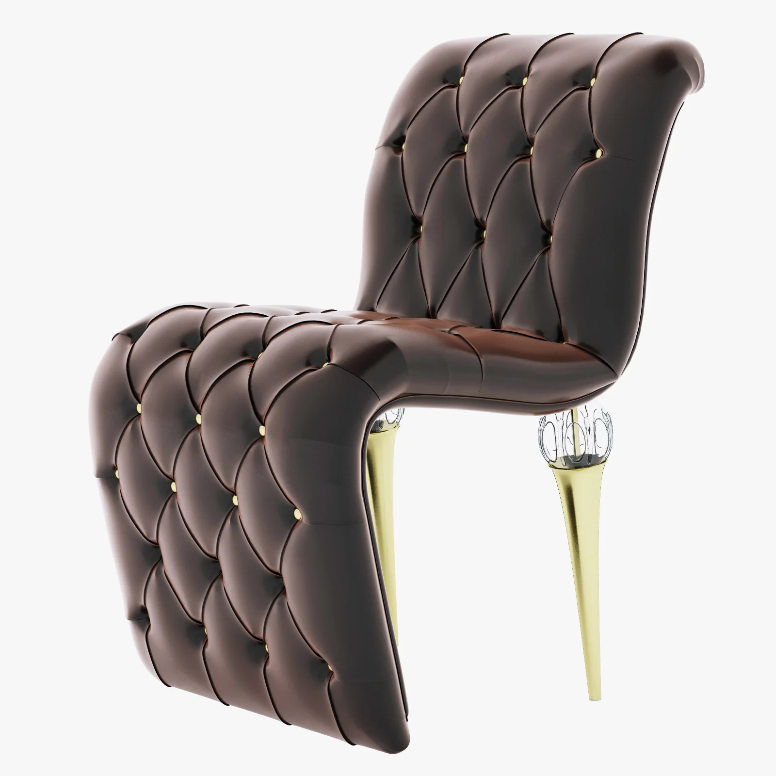 JC Passion Chocolat Chair — 3D model preview 12