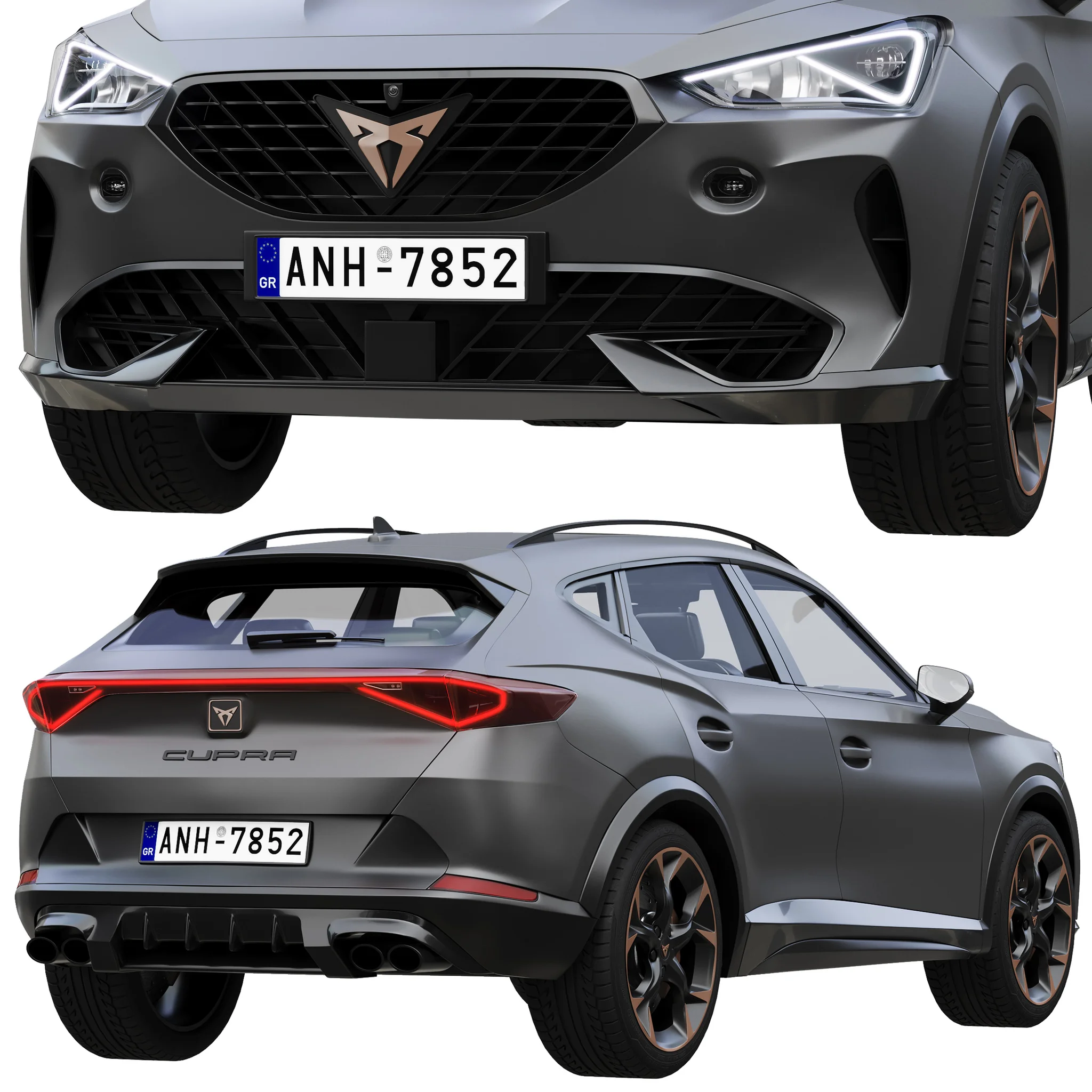 Cupra Formentor, 3D model preview 3
