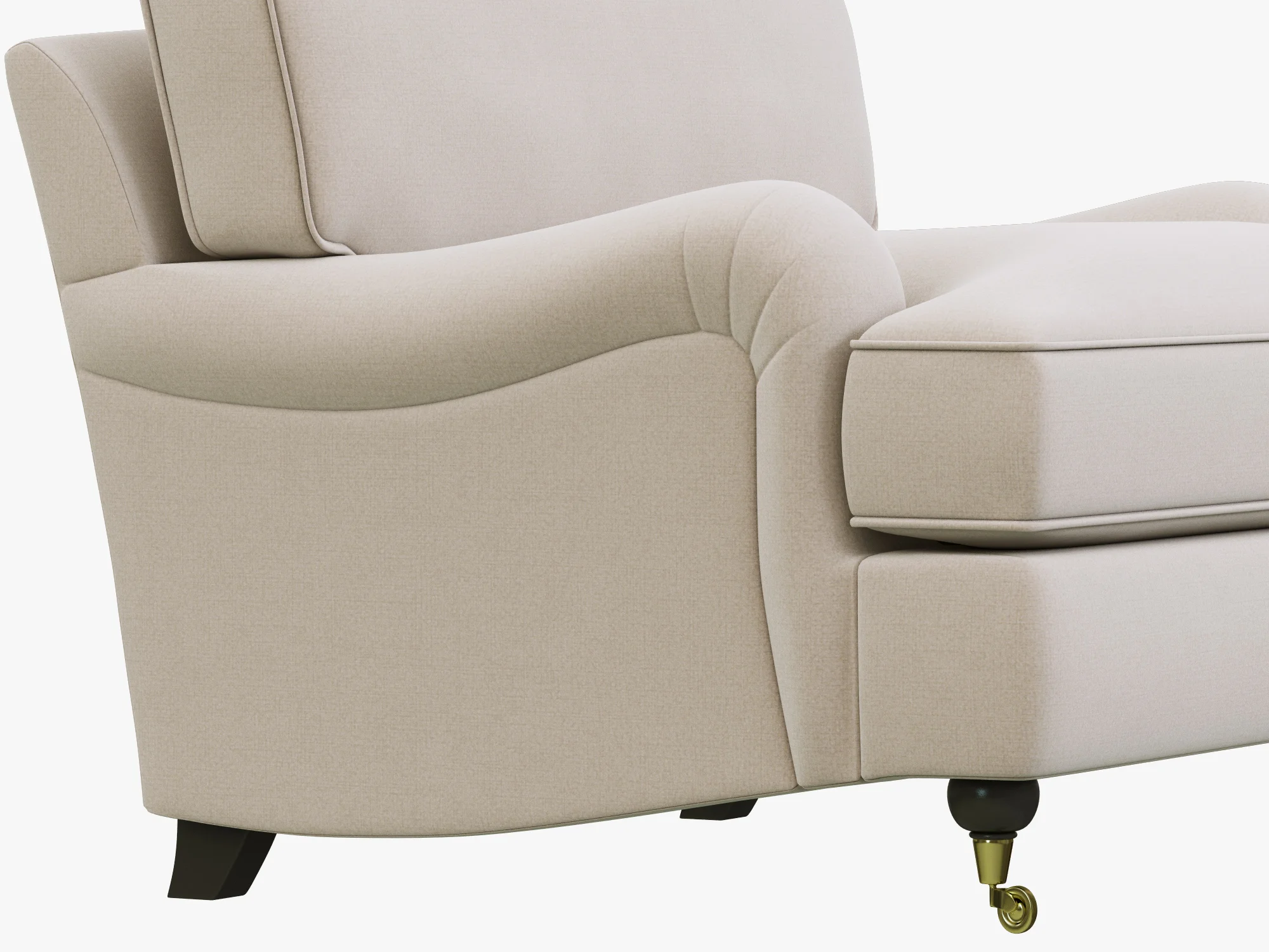 Restoration Hardware English Roll Arm Upholstered Chair — 3D model preview 6