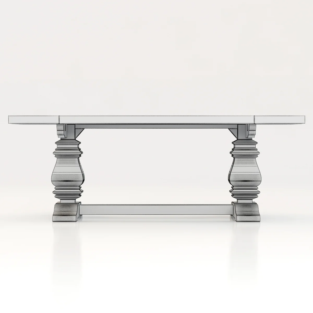 Restoration Hardware Salvaged Tables — 3D model preview 1