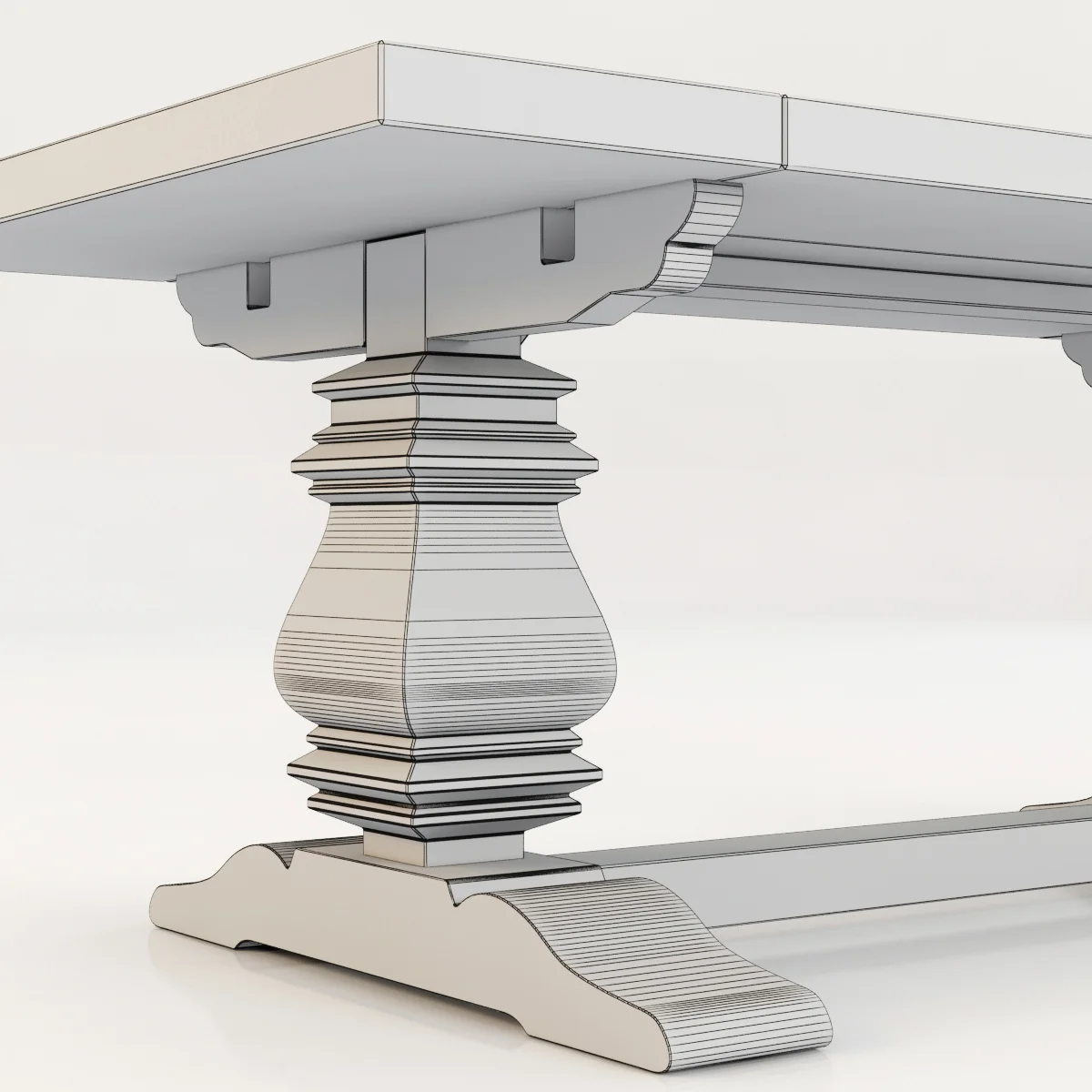Restoration Hardware Salvaged Tables — 3D model preview 3
