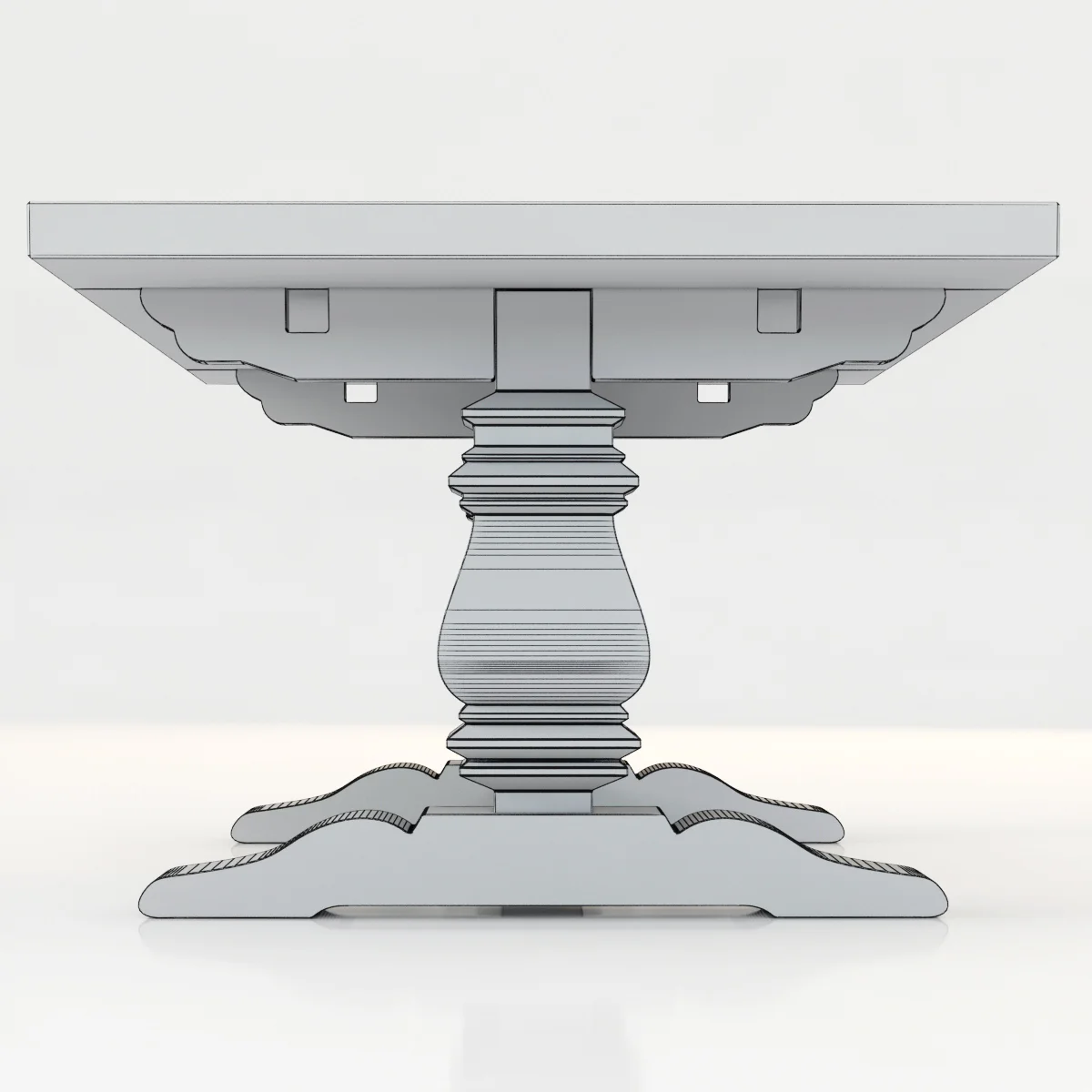 Restoration Hardware Salvaged Tables — 3D model preview 7