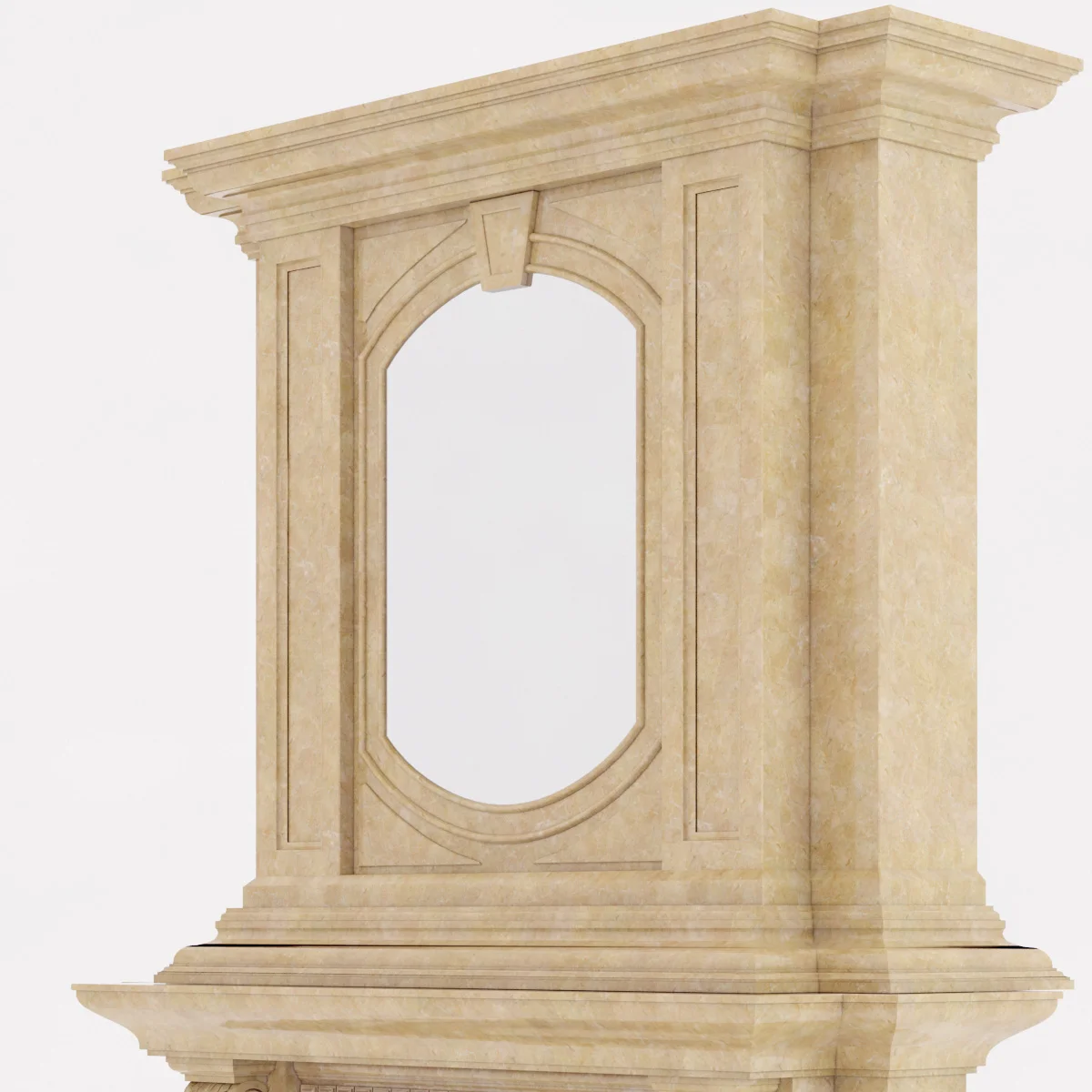 Marble Fireplace2 — 3D model preview 6