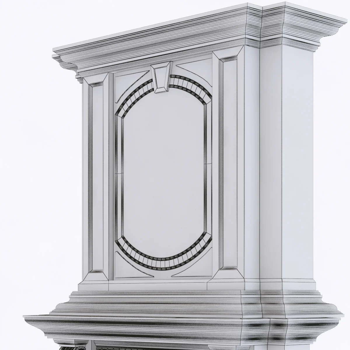Marble Fireplace2 — 3D model preview 7