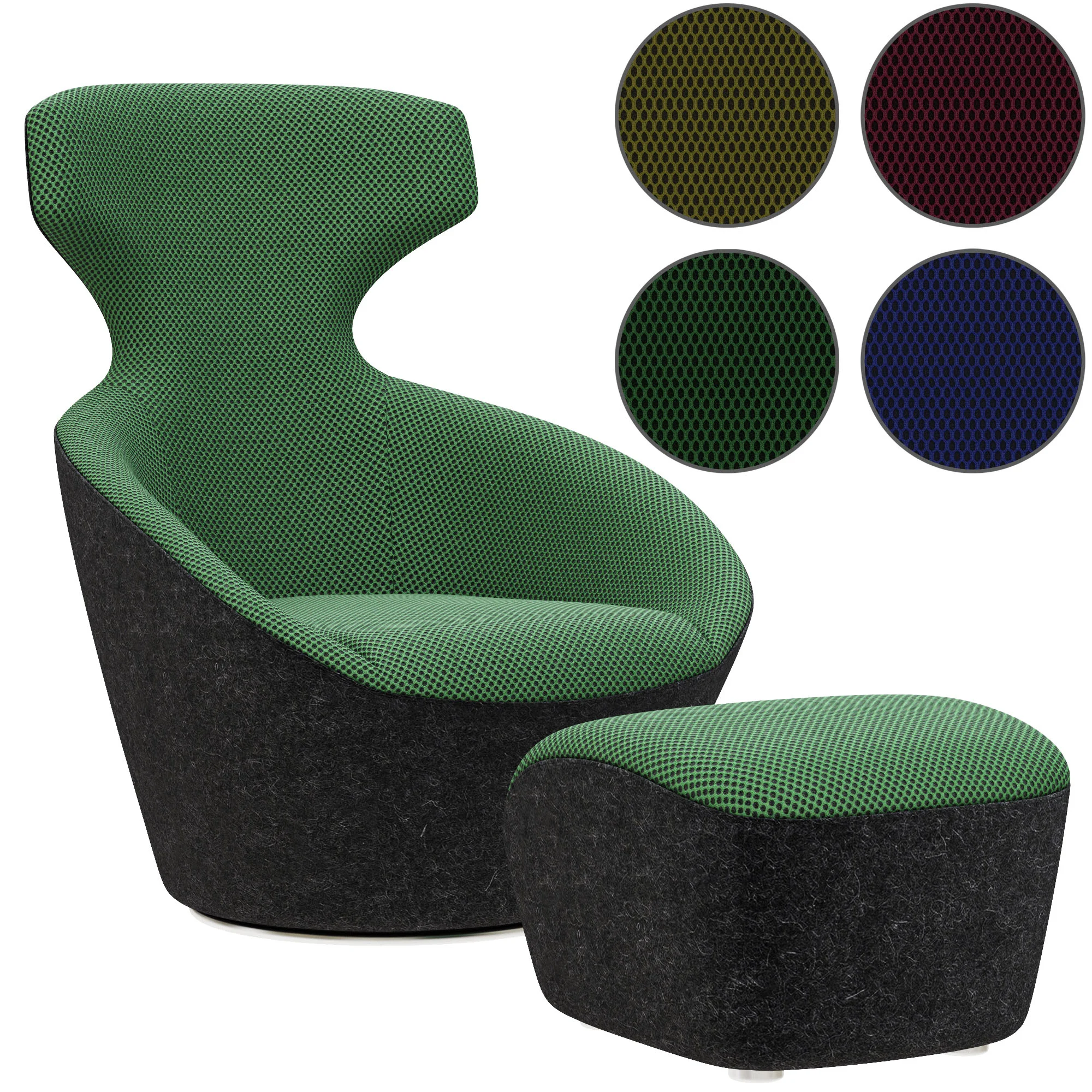 Roche Bobois EDITO LOUNGE PIVOTING ARMCHAIR — 3D model preview 2