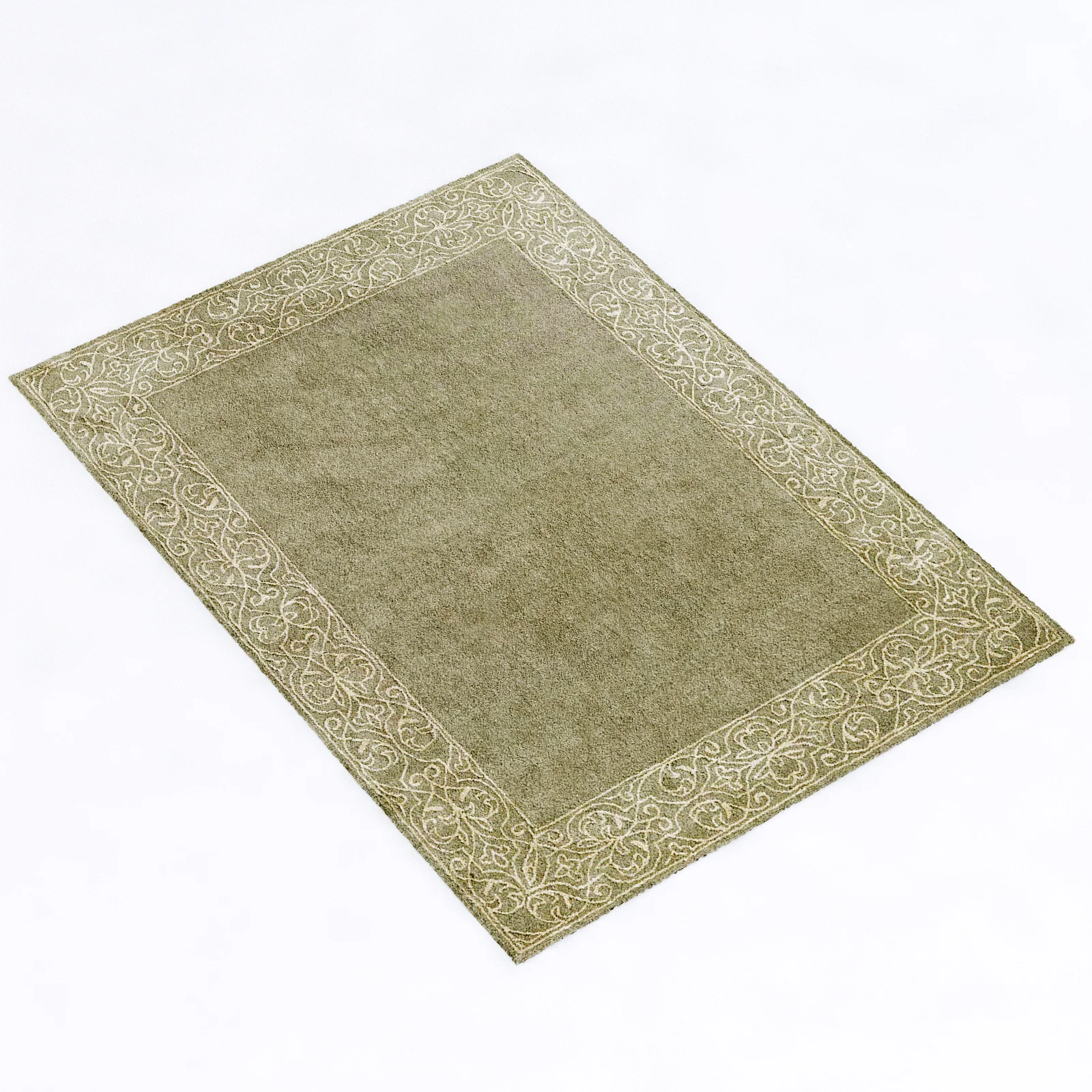 Restoration Hardware Sevilla Floral Border Rug — 3D model preview 6