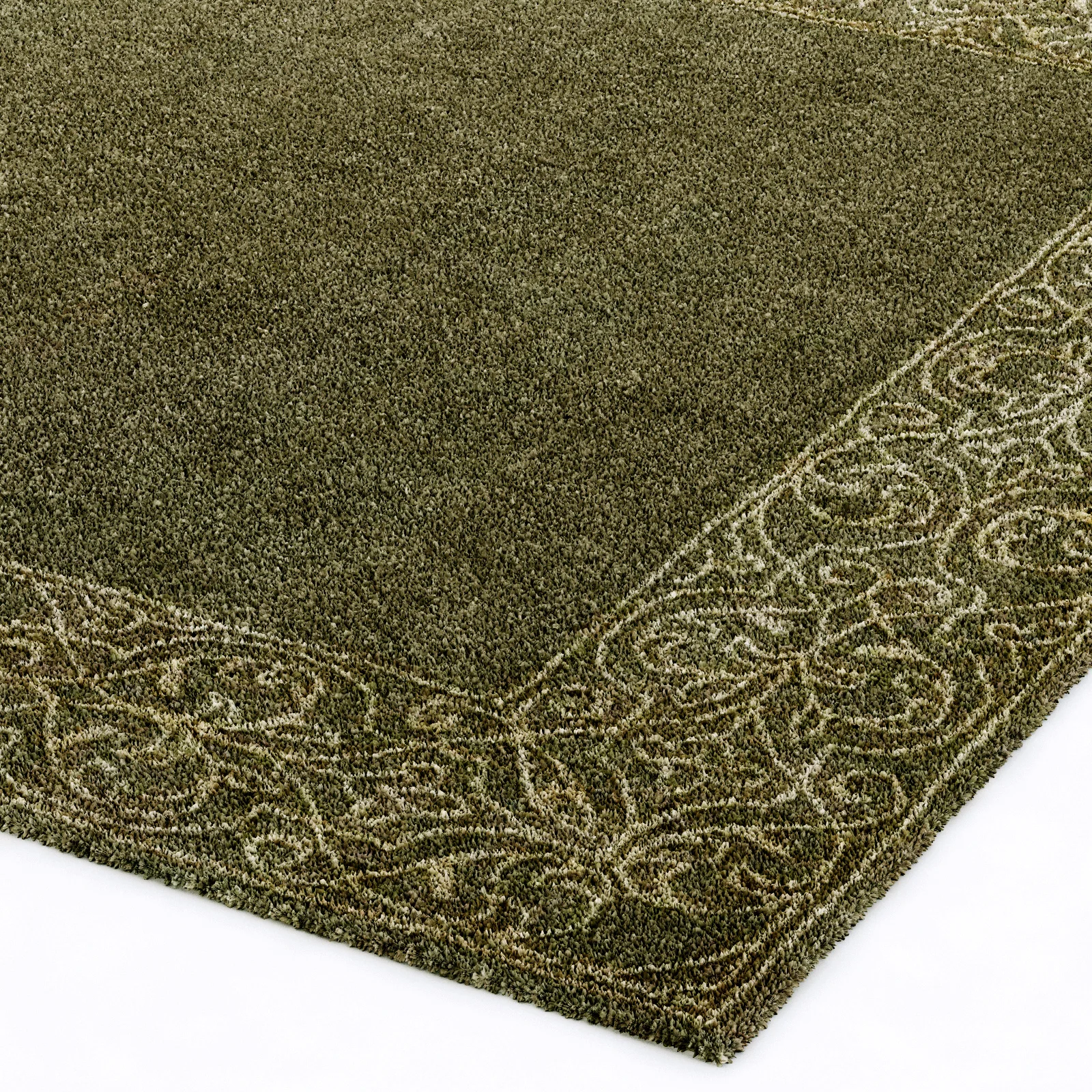Restoration Hardware Sevilla Floral Border Rug — 3D model preview 7