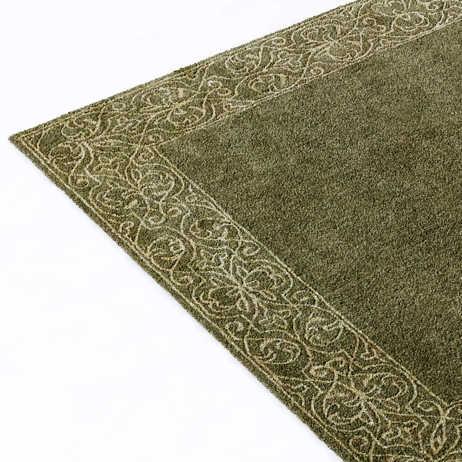 Restoration Hardware Sevilla Floral Border Rug — 3D model preview 9
