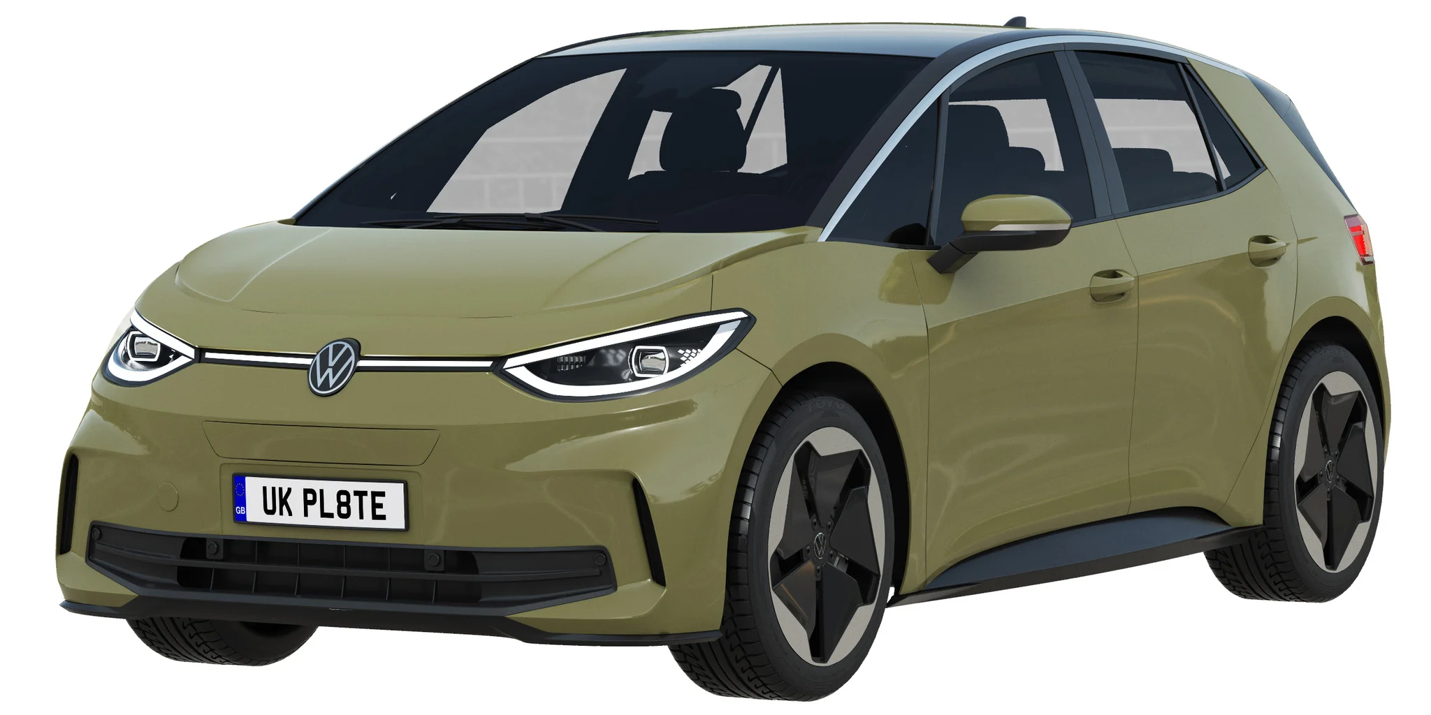 Volkswagen ID3 2024, 3D model preview 13