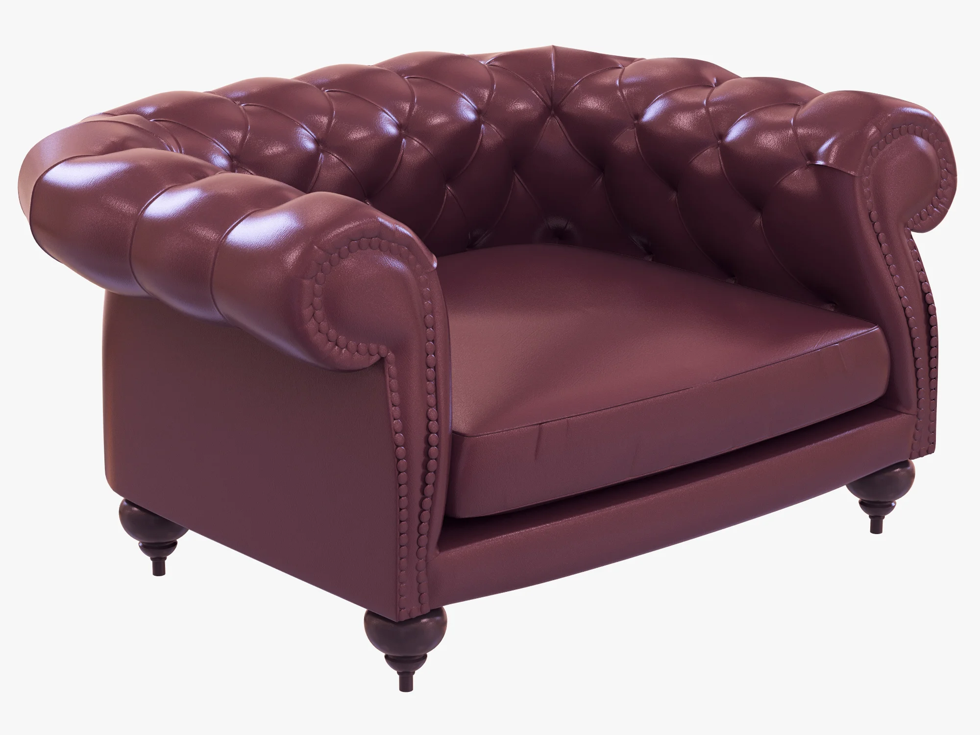 Baxter Diana Chester Armchair — 3D model preview 1
