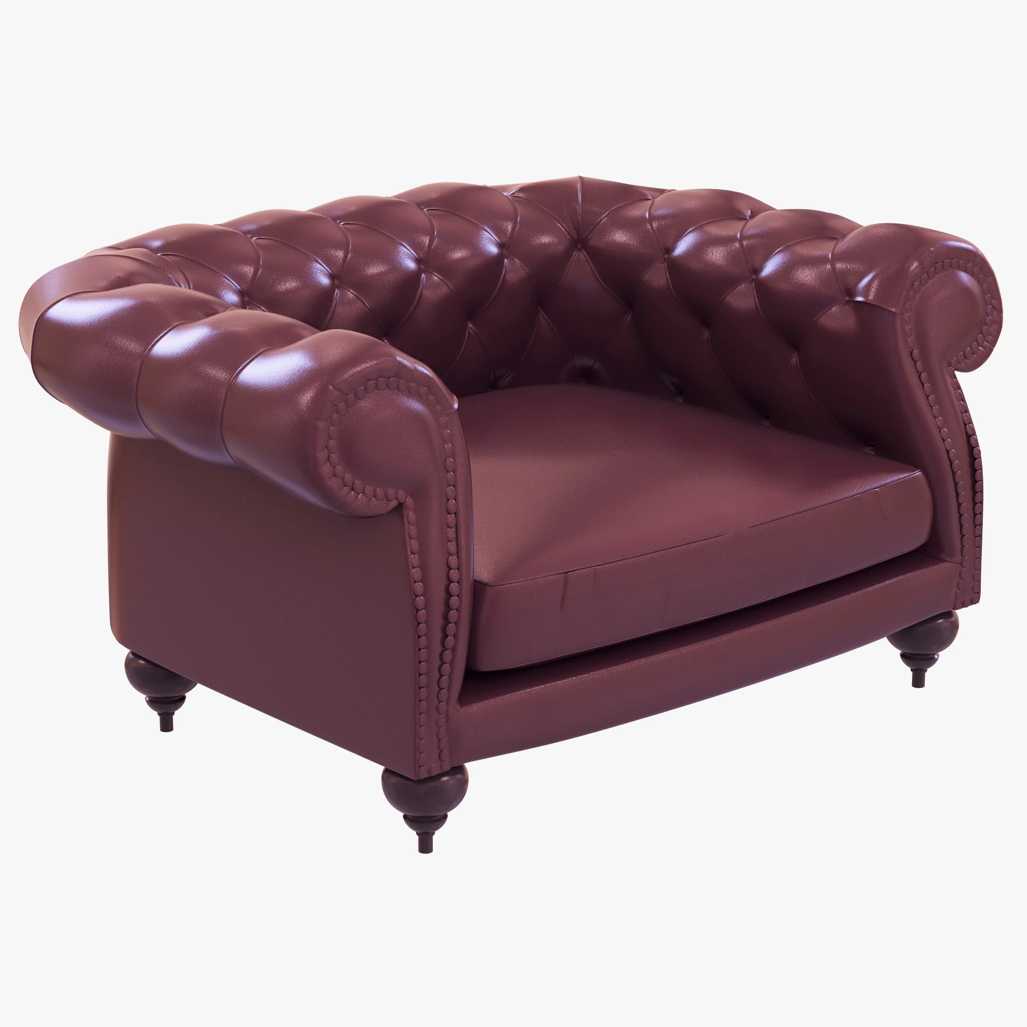 Baxter Diana Chester Armchair — 3D model preview 2