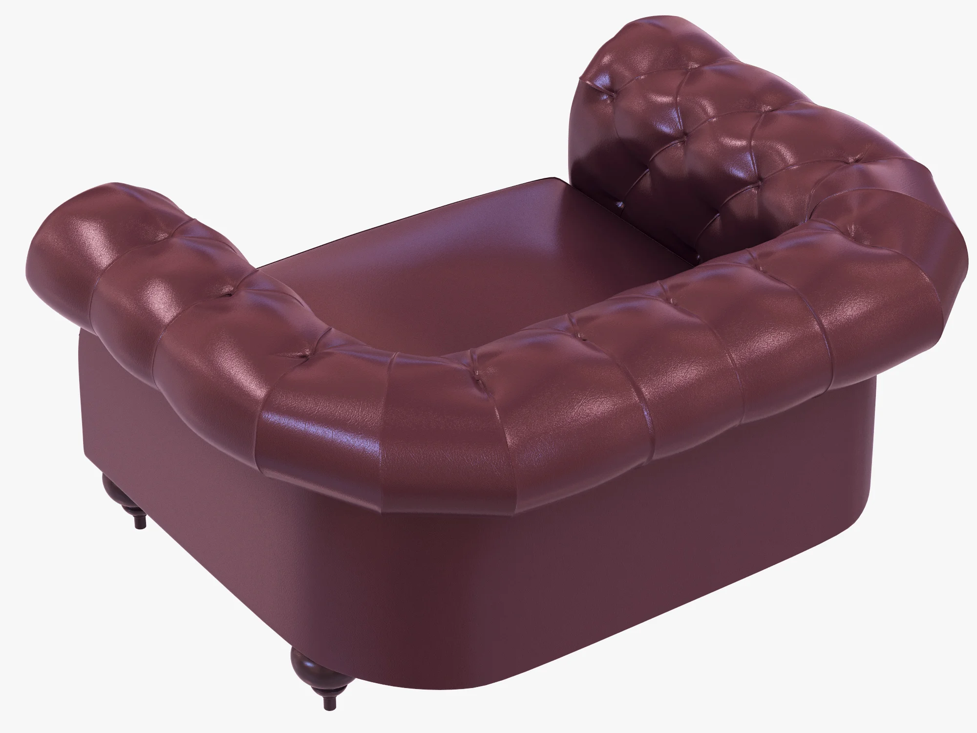 Baxter Diana Chester Armchair — 3D model preview 3