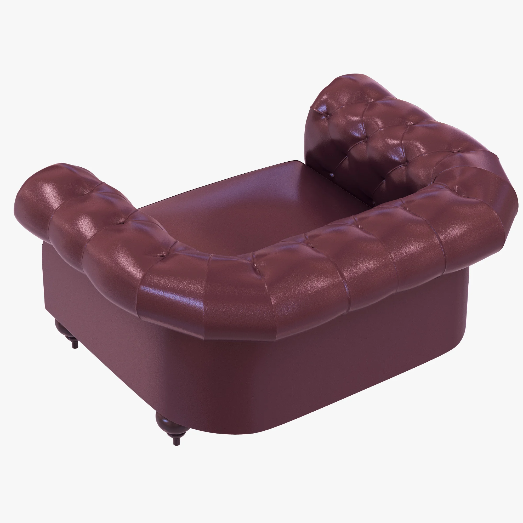 Baxter Diana Chester Armchair — 3D model preview 4