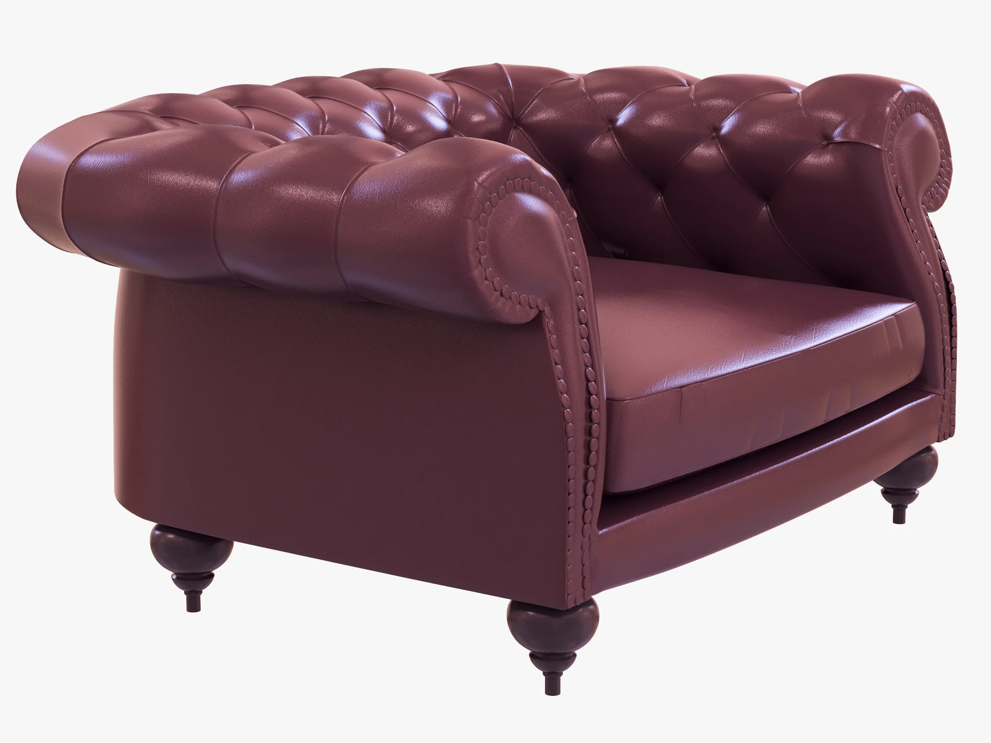 Baxter Diana Chester Armchair — 3D model preview 7