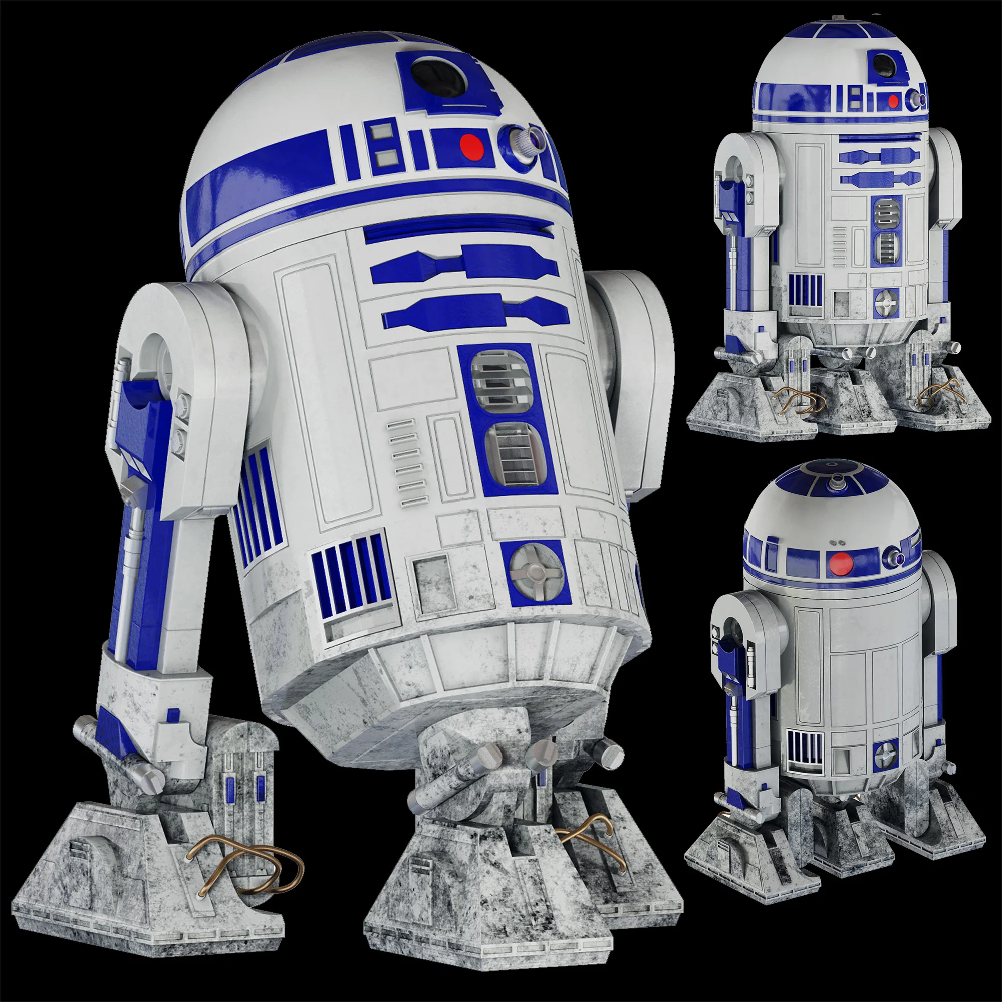 R2D2 — 3D model preview 3
