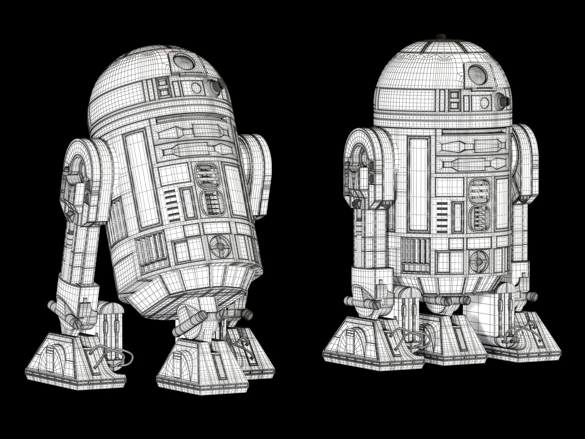 R2D2 — 3D model preview 11