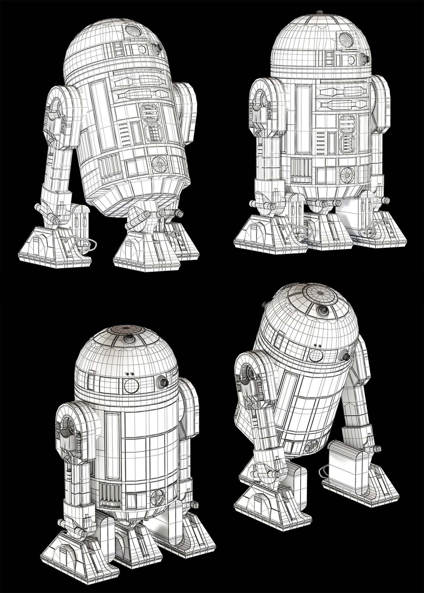 R2D2 — 3D model preview 13
