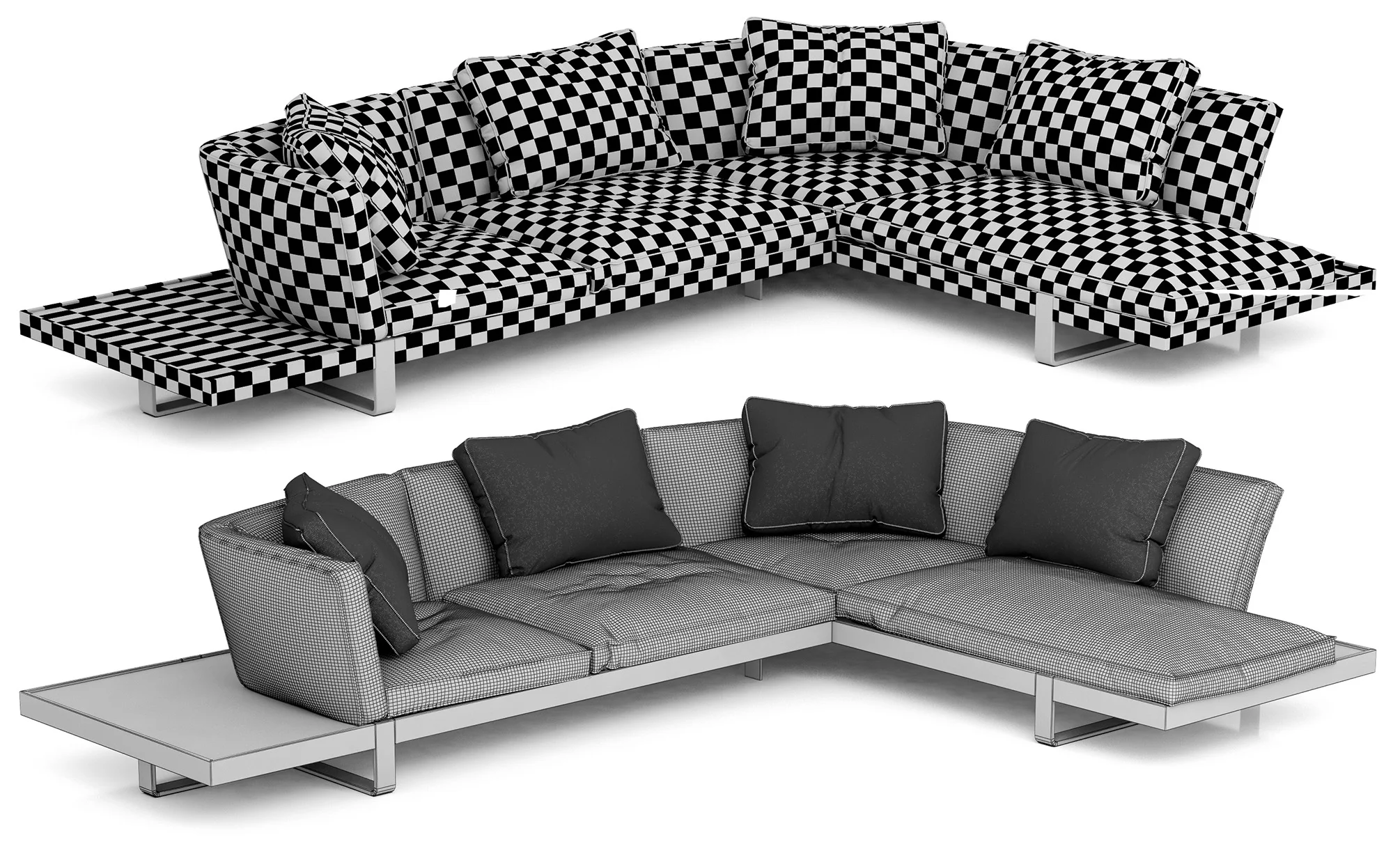 Roche Bobois LIBRETTO CORNER COMPOSITION — 3D model preview 11