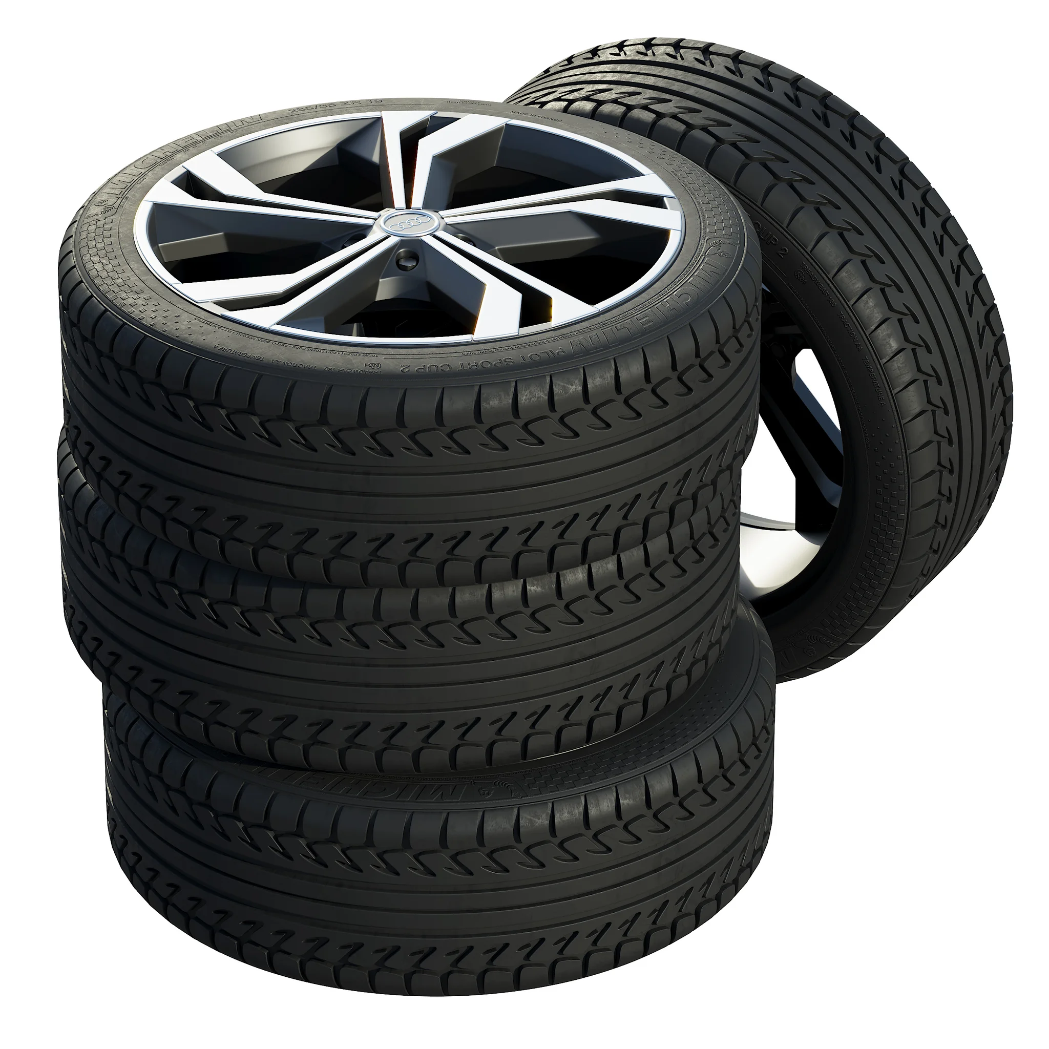 Audi Tires 2 — 3D model preview 2