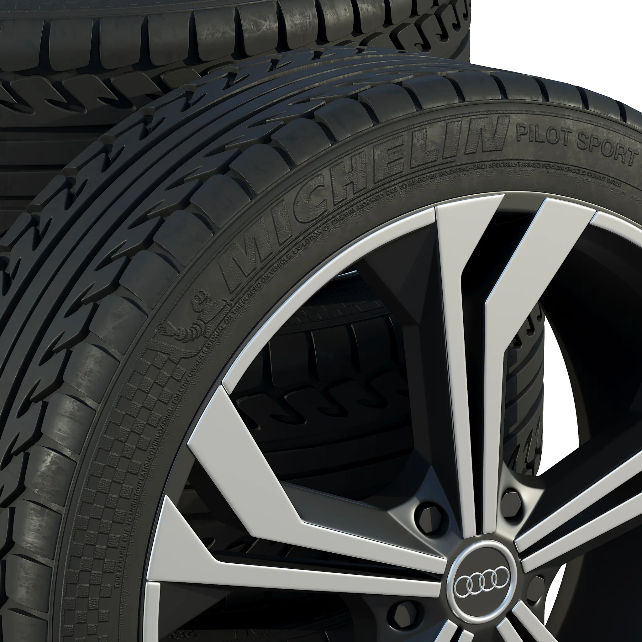 Audi Tires 2 — 3D model preview 3