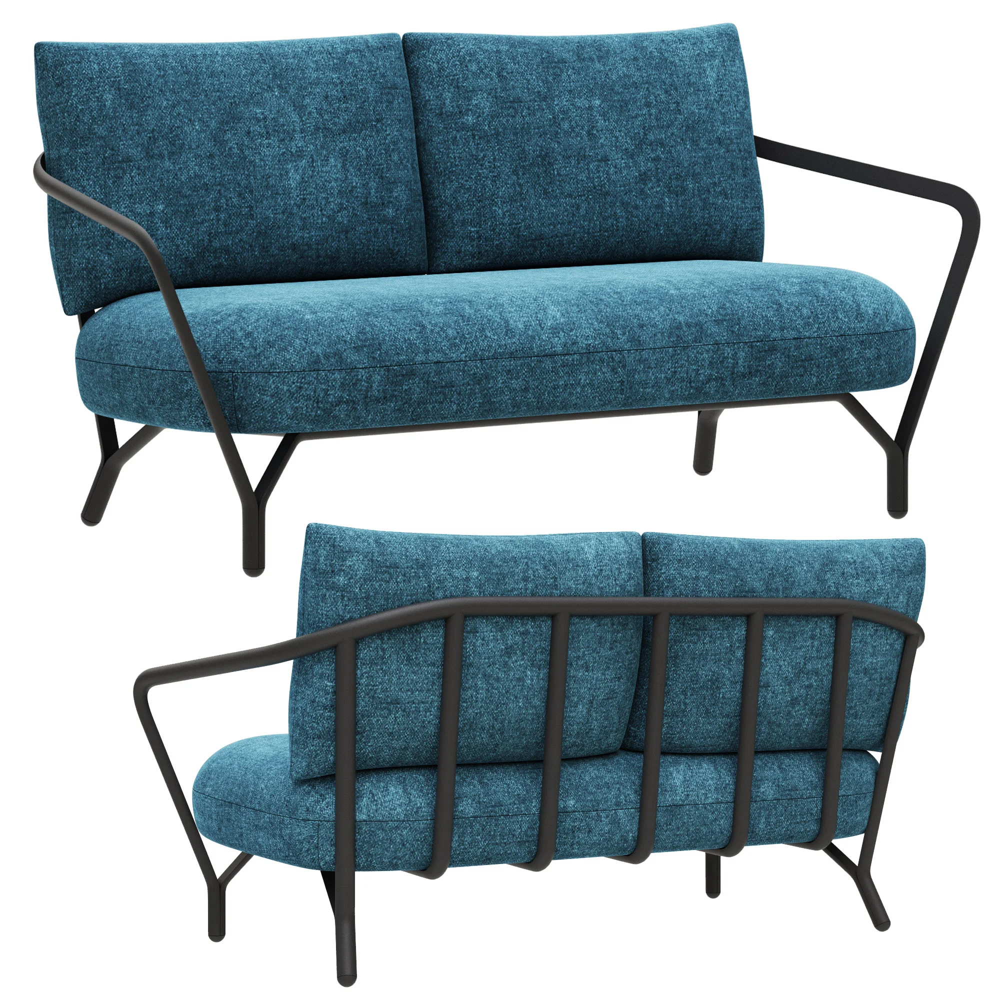 Roche Bobois ANGEL 2 Seat Sofa — 3D model preview 2