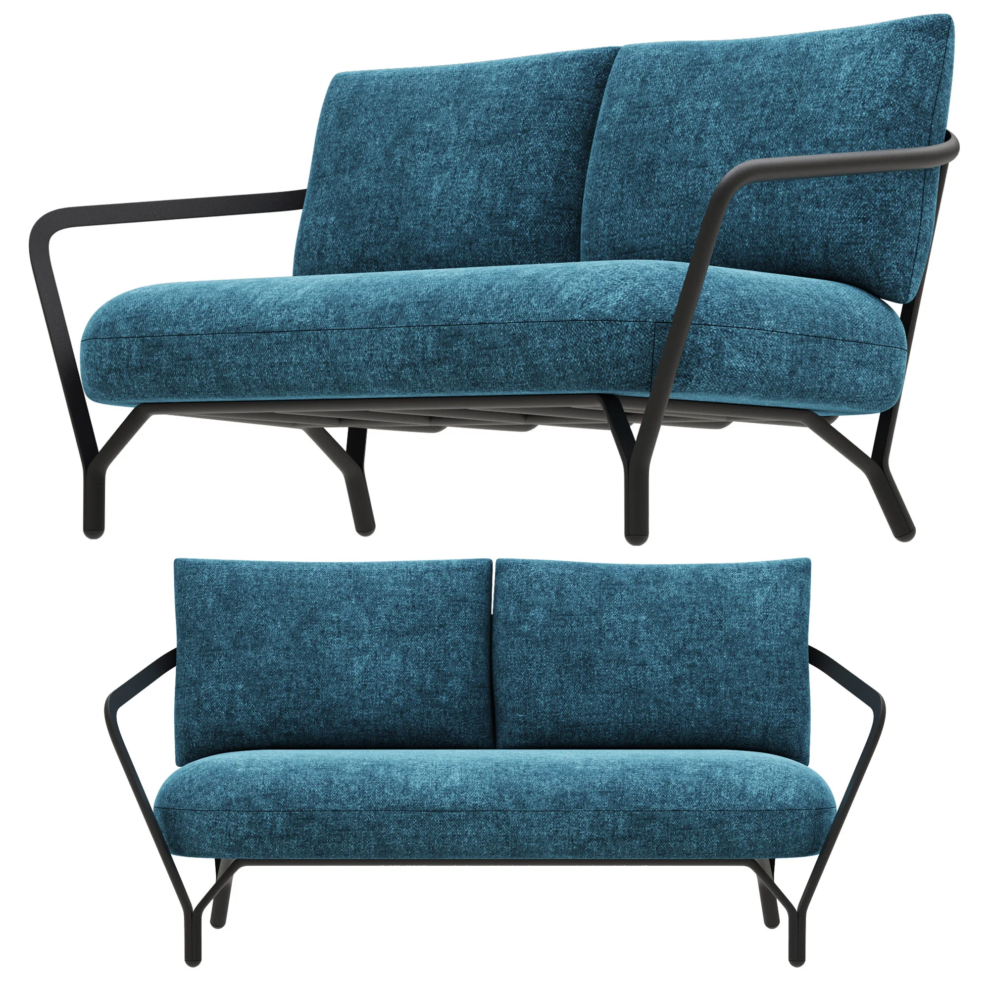 Roche Bobois ANGEL 2 Seat Sofa — 3D model preview 4