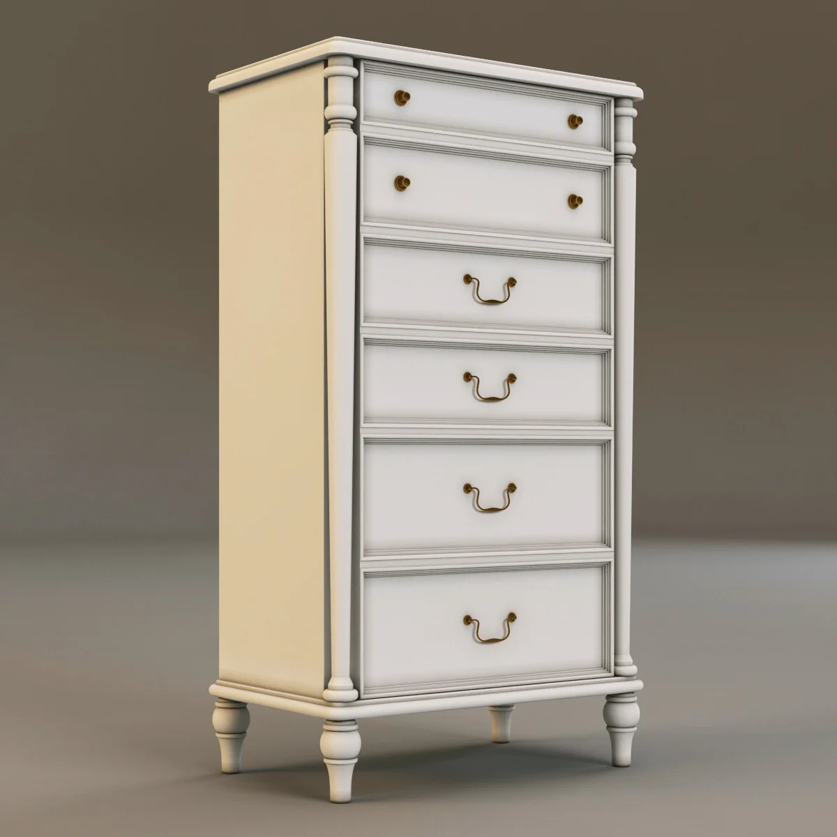 Laura Ashley Chest Of Drawers4, 3D model preview 2