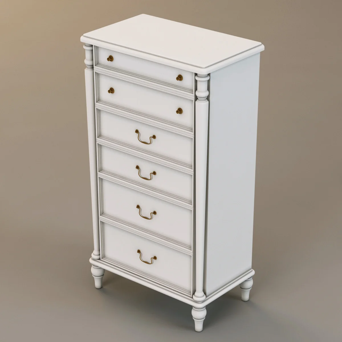 Laura Ashley Chest Of Drawers4, 3D model preview 3