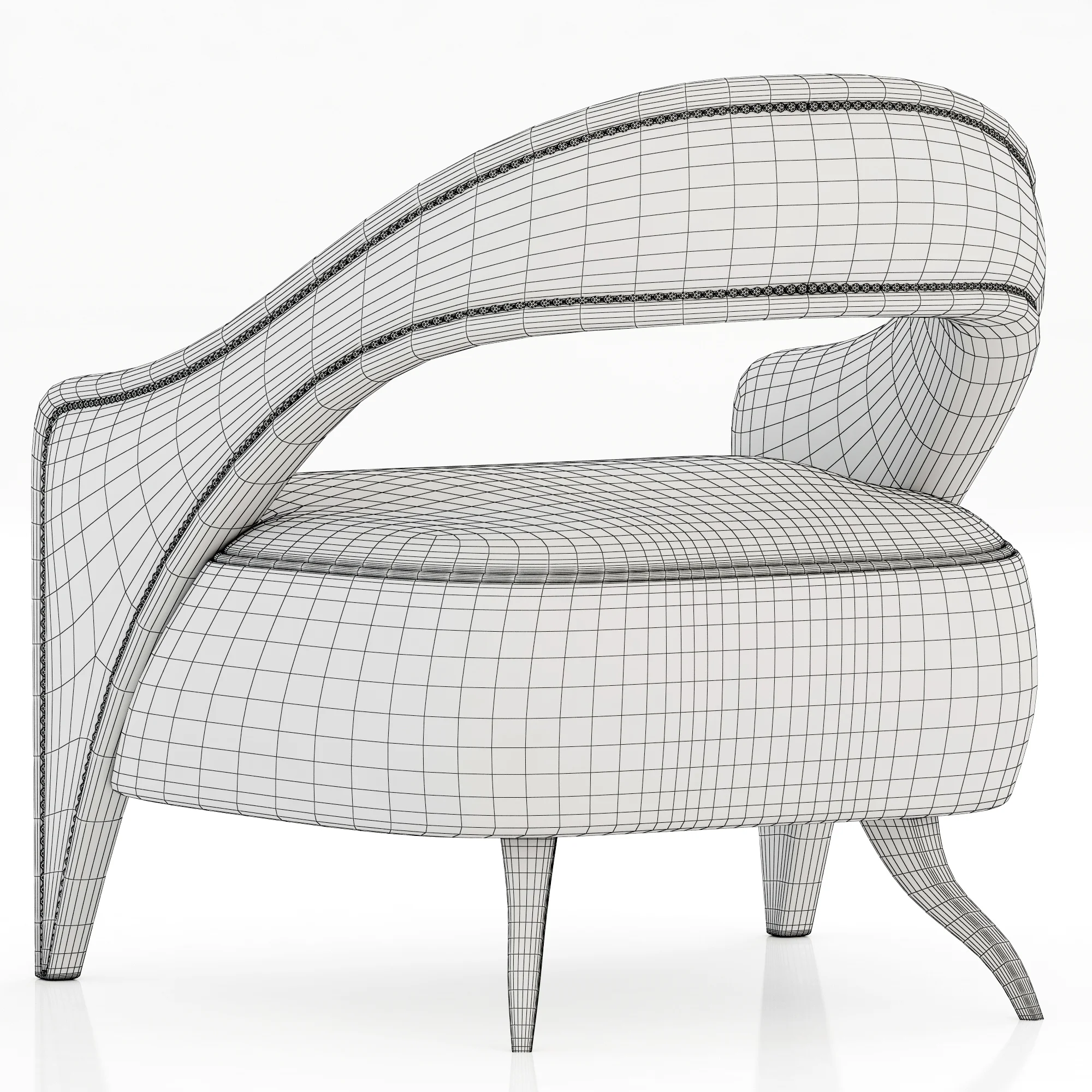 Brabbu Tellus Armchair — 3D model preview 1