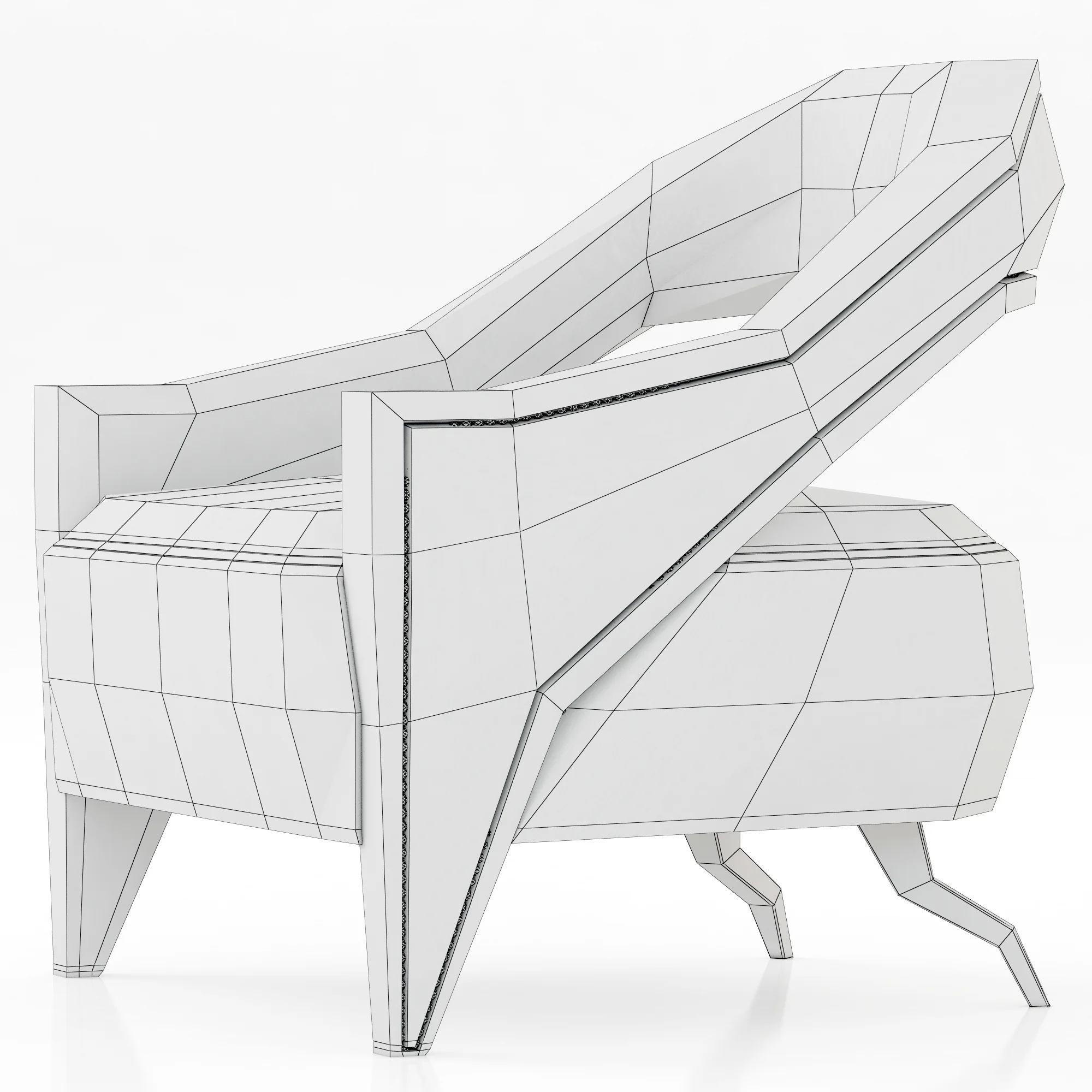 Brabbu Tellus Armchair — 3D model preview 8