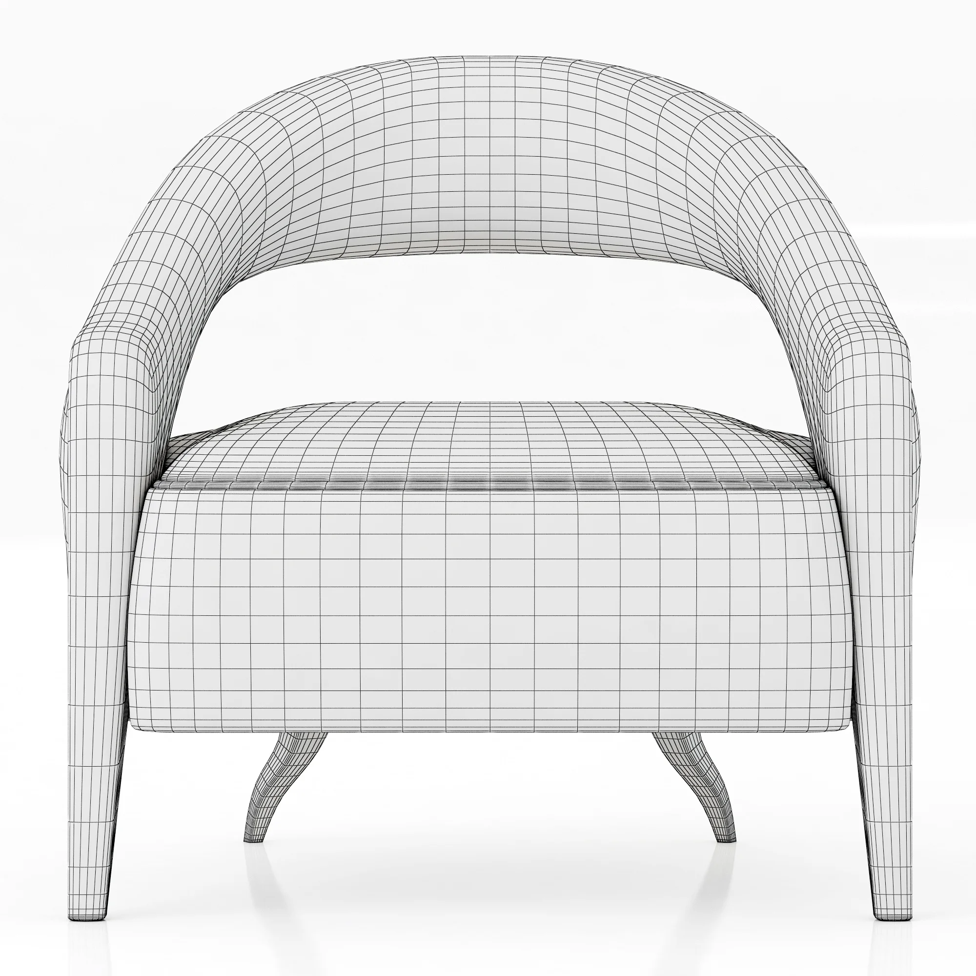 Brabbu Tellus Armchair — 3D model preview 10