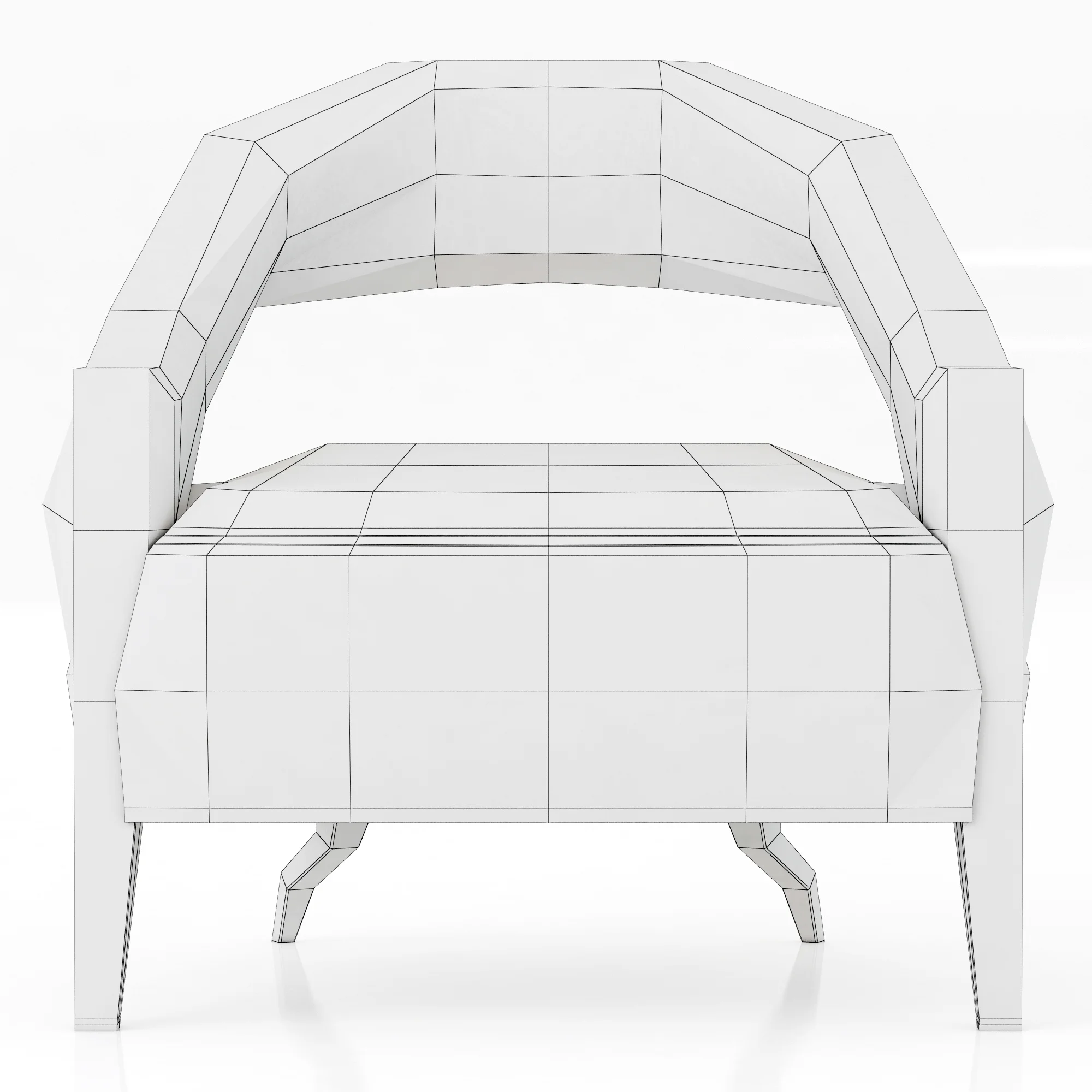Brabbu Tellus Armchair — 3D model preview 11