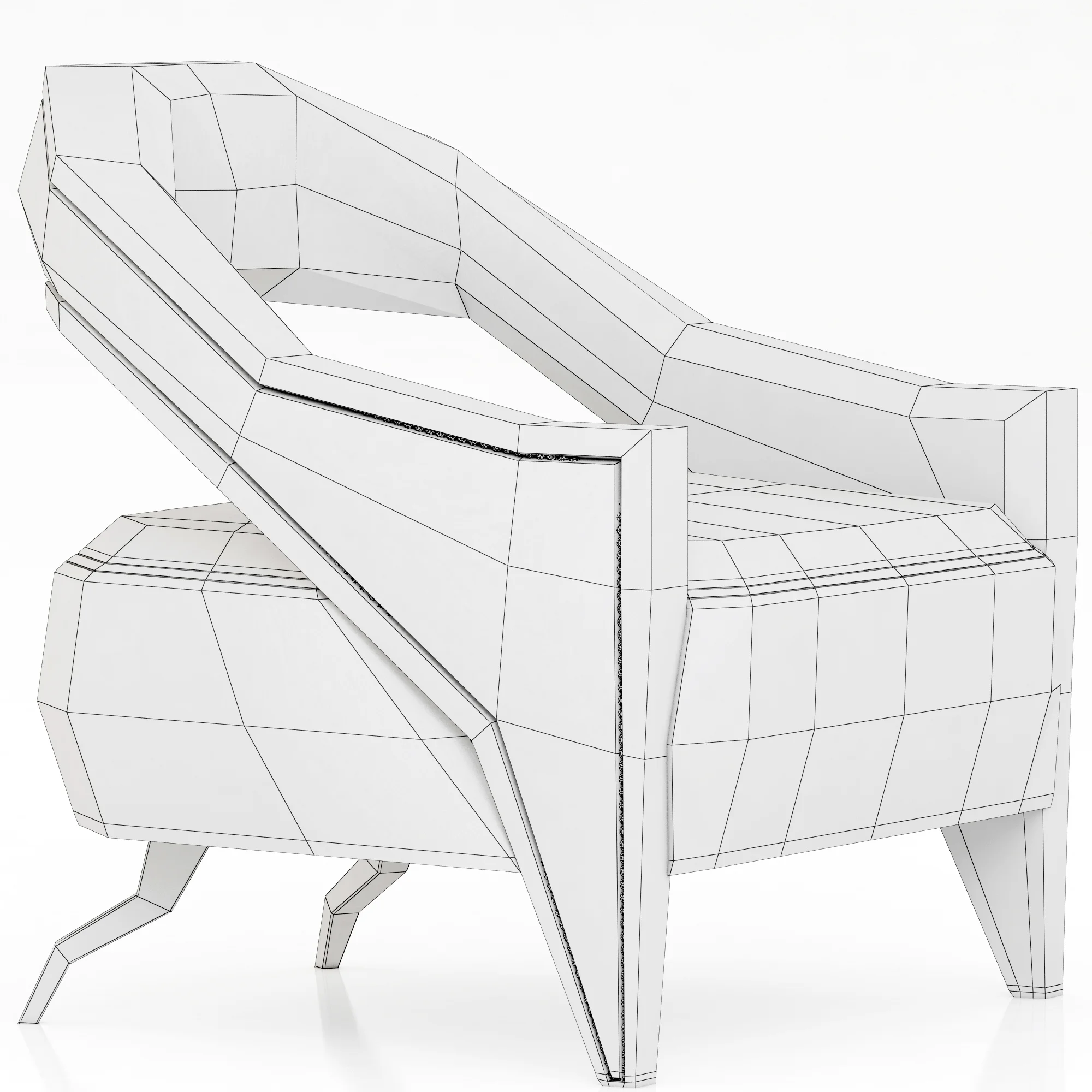 Brabbu Tellus Armchair — 3D model preview 14