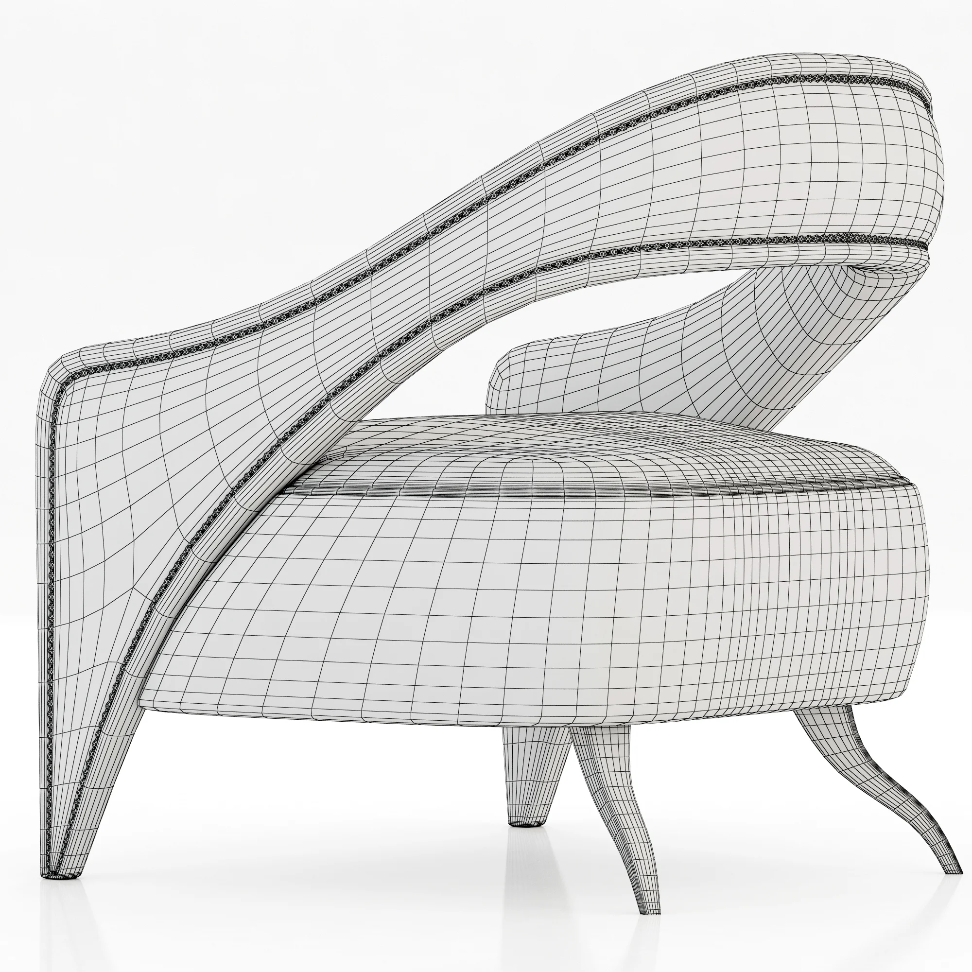 Brabbu Tellus Armchair — 3D model preview 16