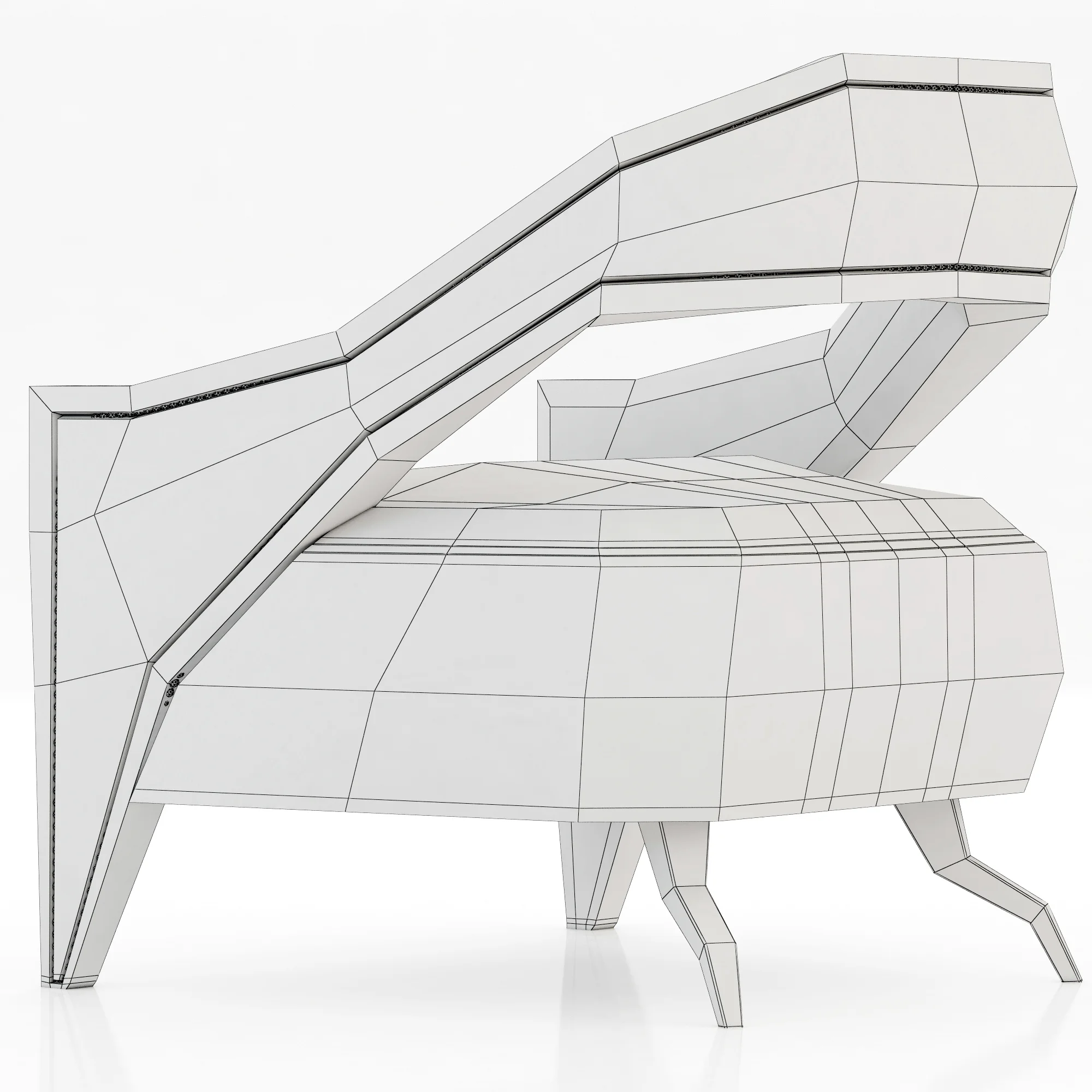 Brabbu Tellus Armchair — 3D model preview 17