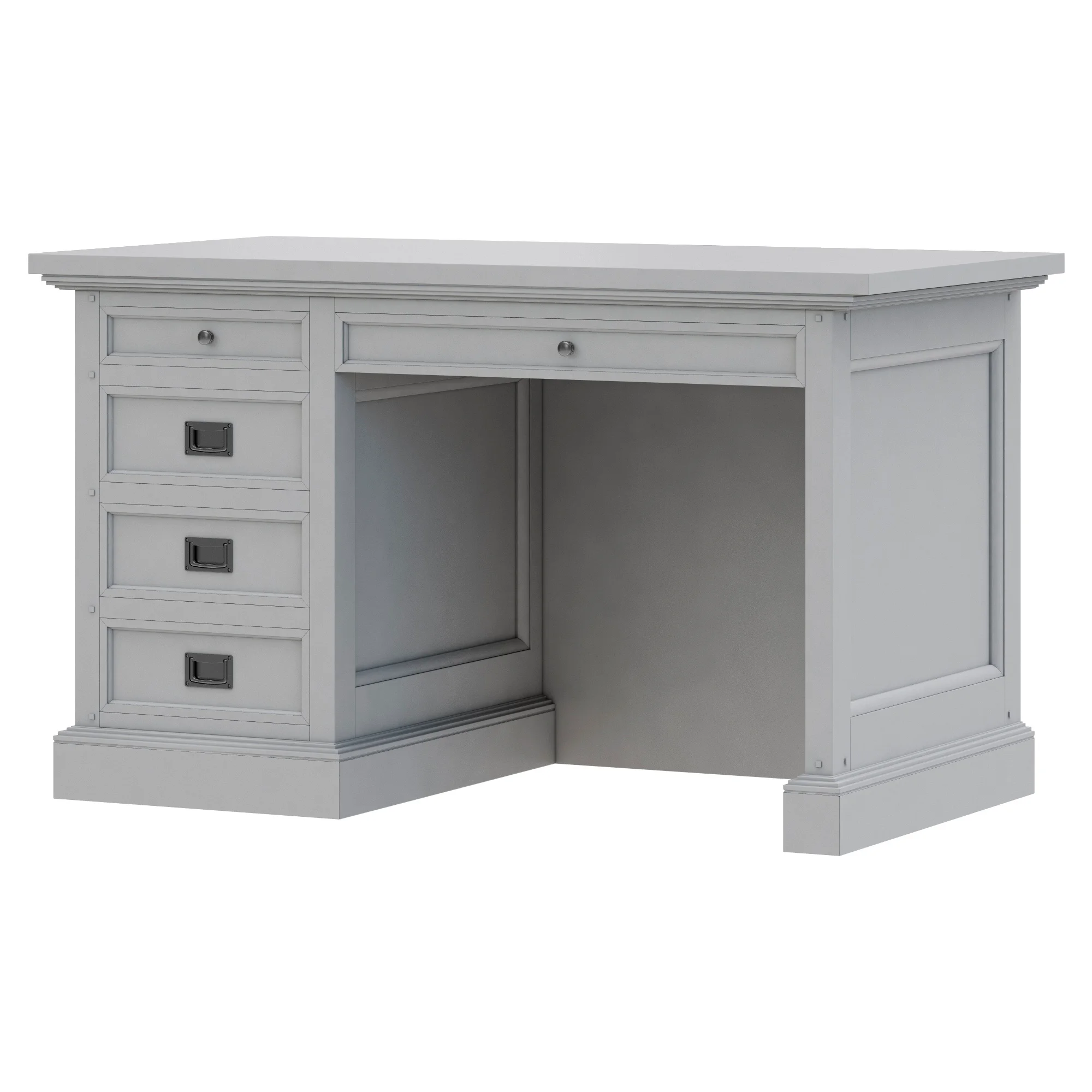 Dantone Home Oxford Desk 2 — 3D model preview 1