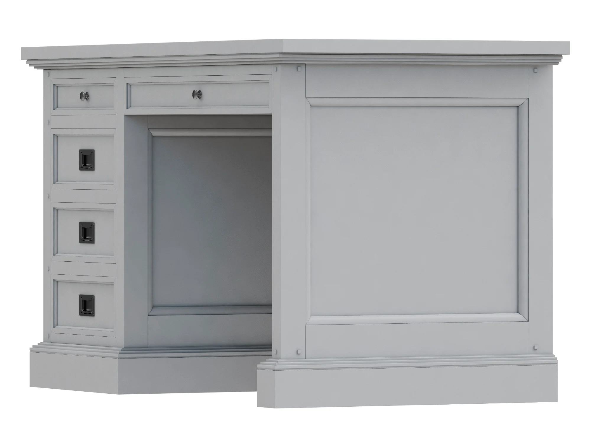 Dantone Home Oxford Desk 2 — 3D model preview 4