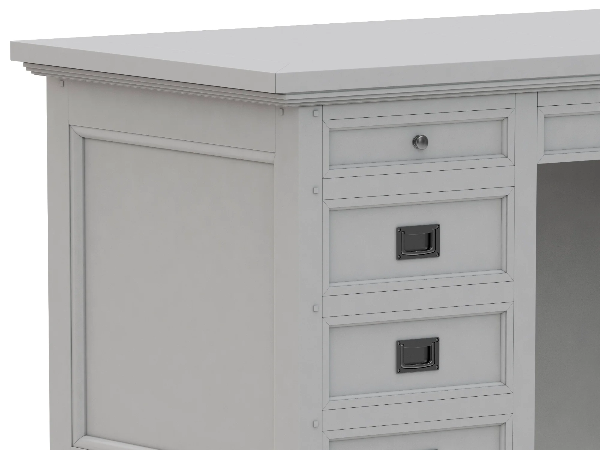 Dantone Home Oxford Desk 2 — 3D model preview 5