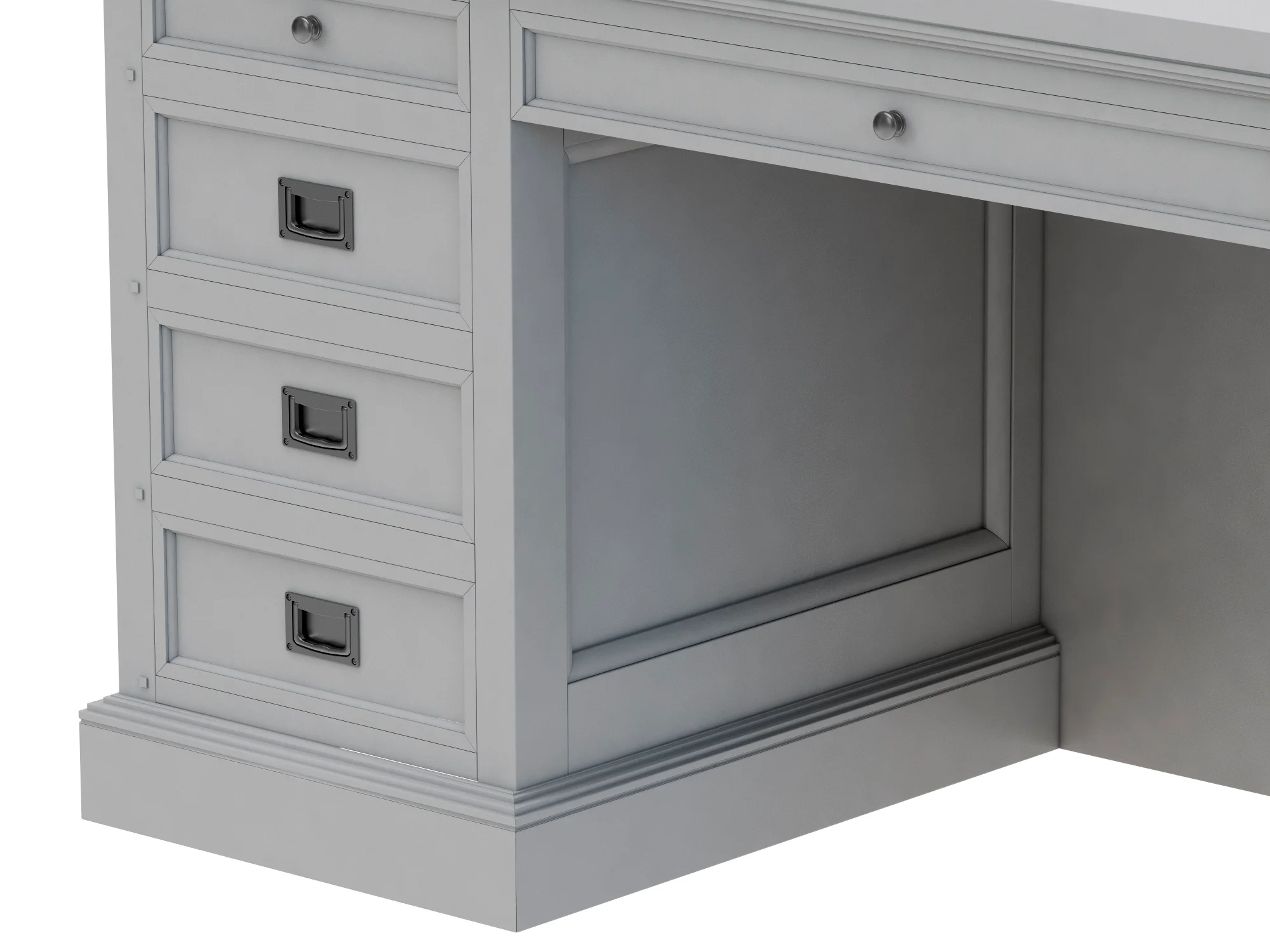 Dantone Home Oxford Desk 2 — 3D model preview 6